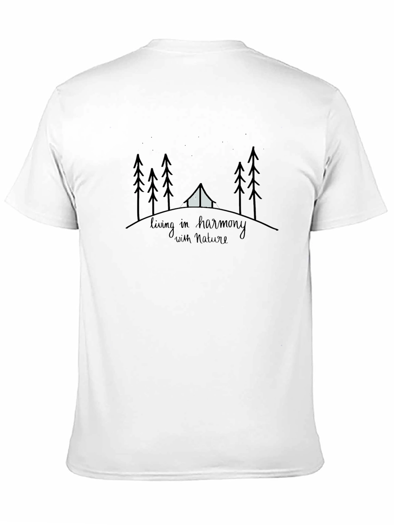 Camiseta Negra Armonía Natural