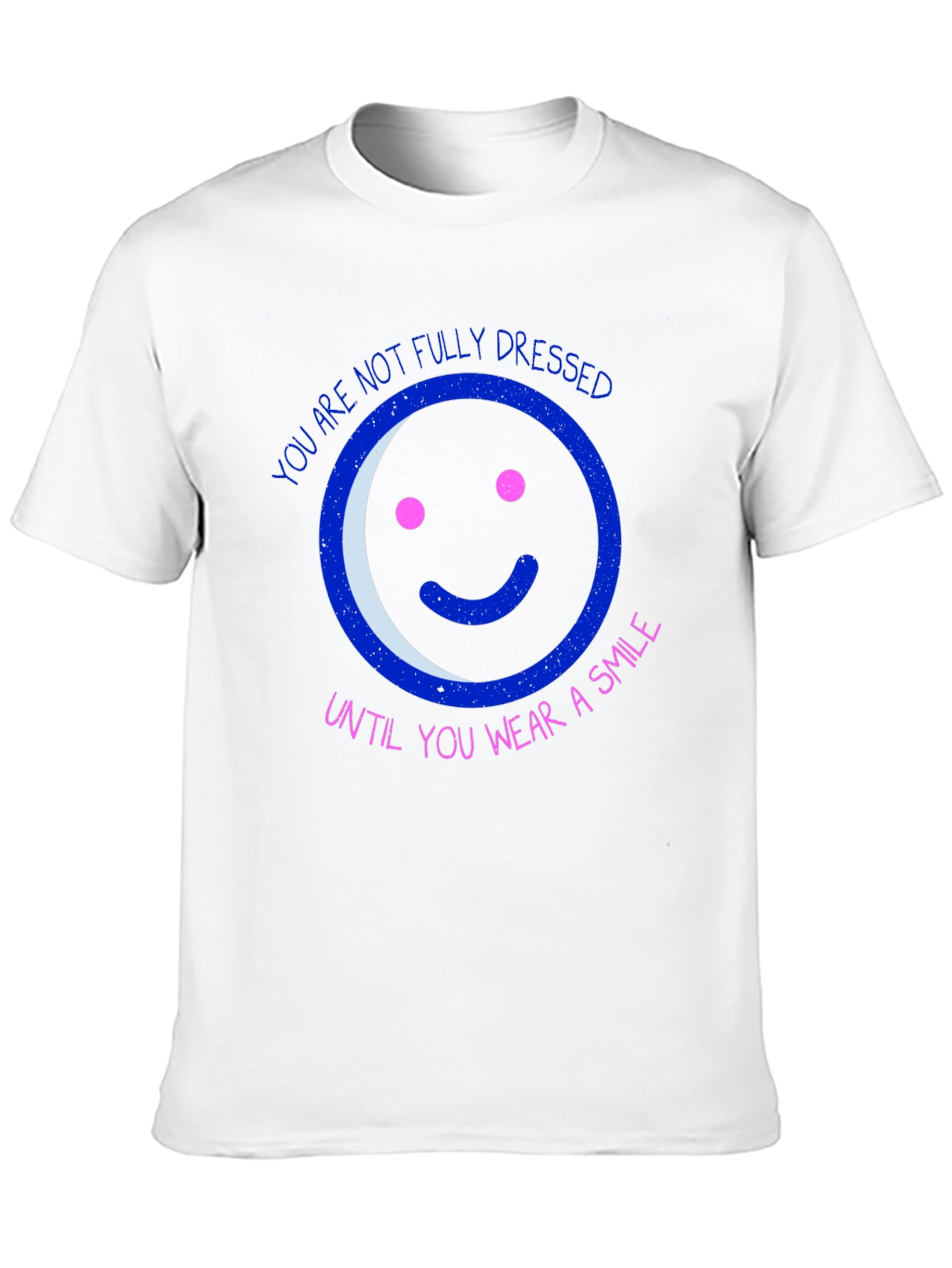 Camiseta Negra con Diseño Gráfico de Sonrisa