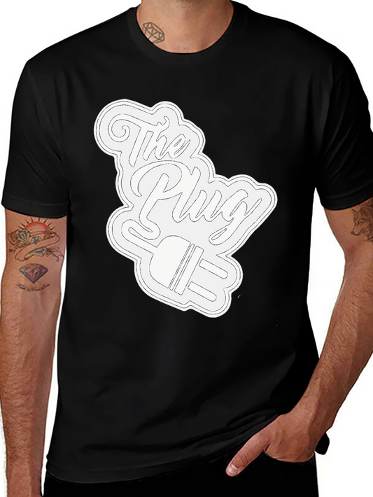Camiseta Negra con Diseño The Plug