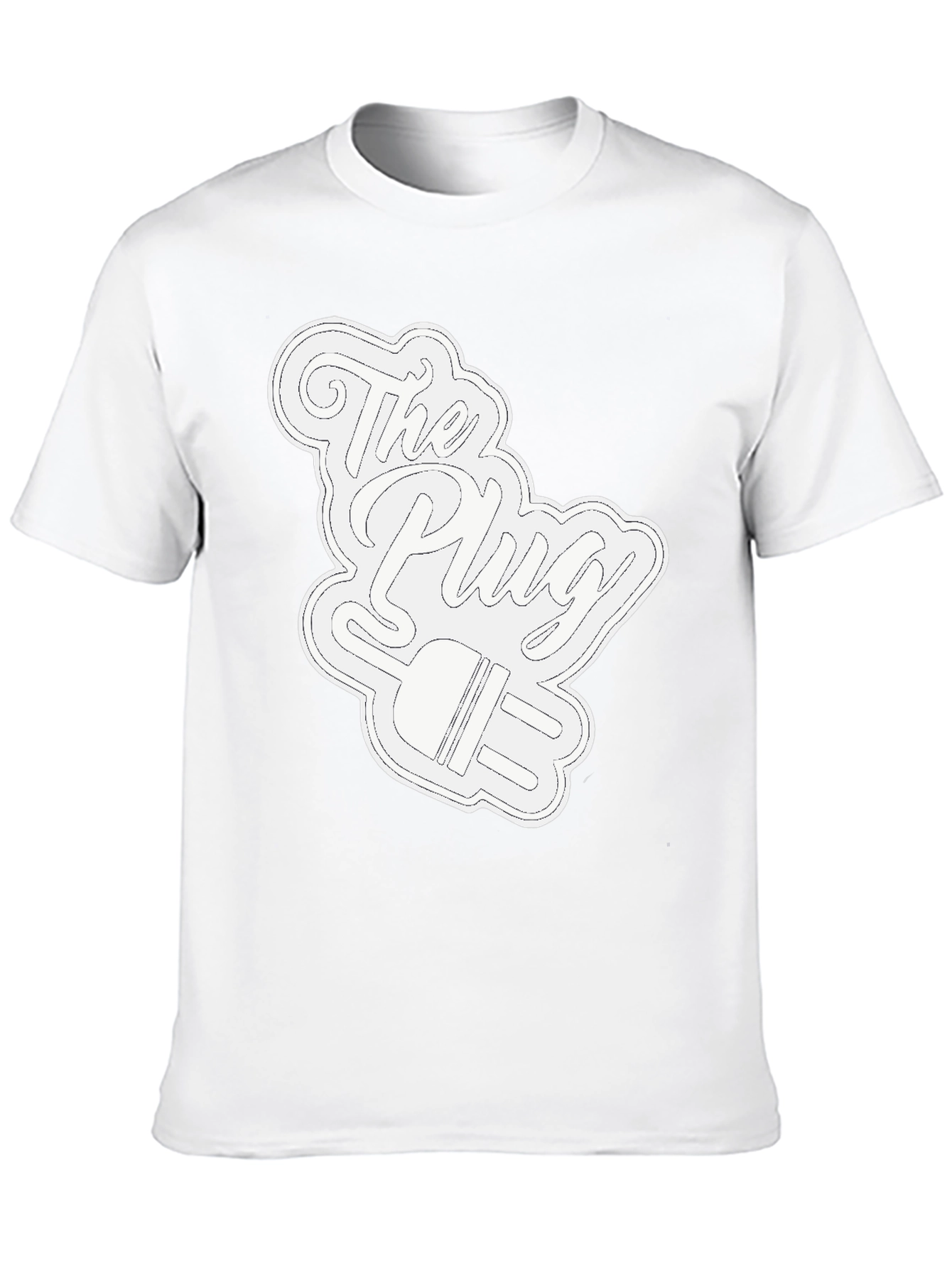 Camiseta Negra con Diseño The Plug
