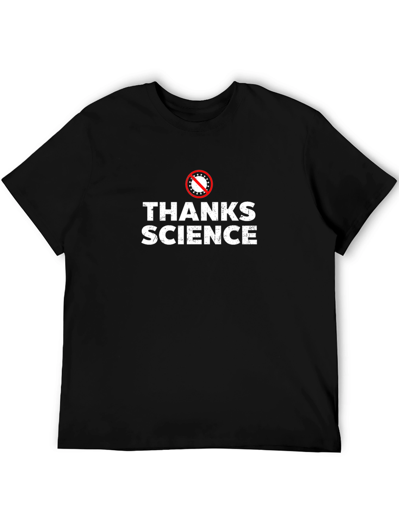 Camiseta Negra Gracias Ciencia - Estilo Casual
