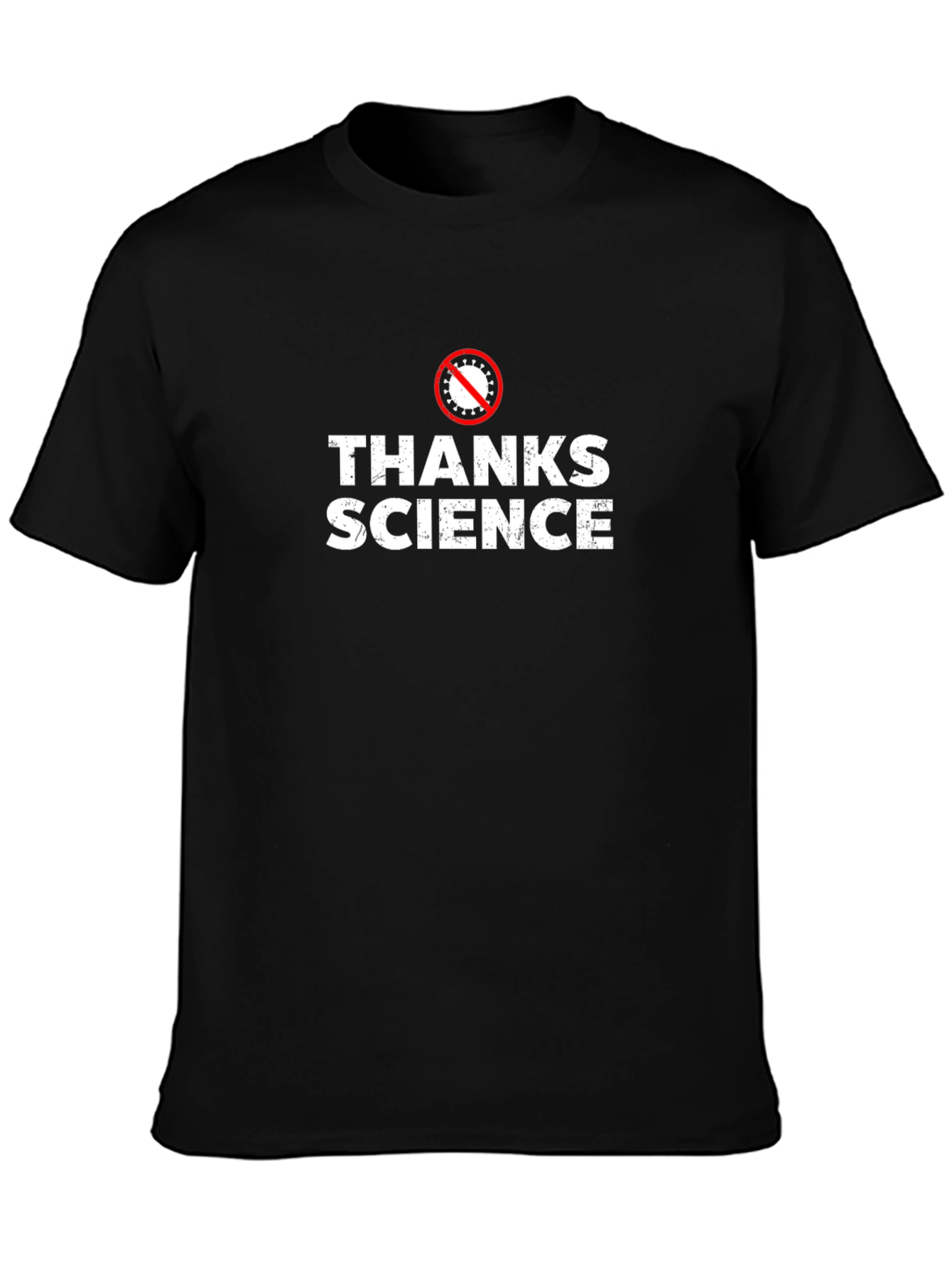 Camiseta Negra Gracias Ciencia - Estilo Casual