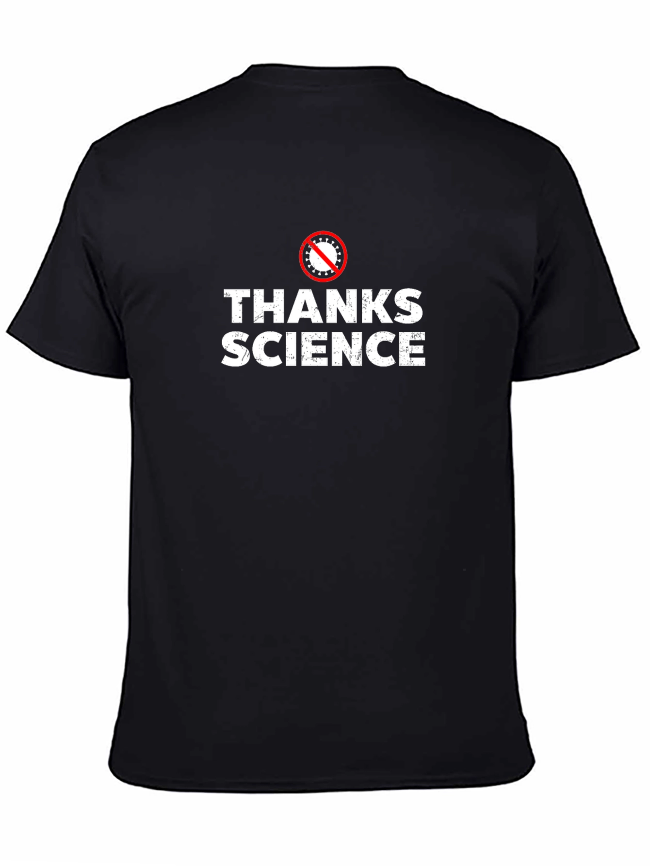 Camiseta Negra Gracias Ciencia - Estilo Casual