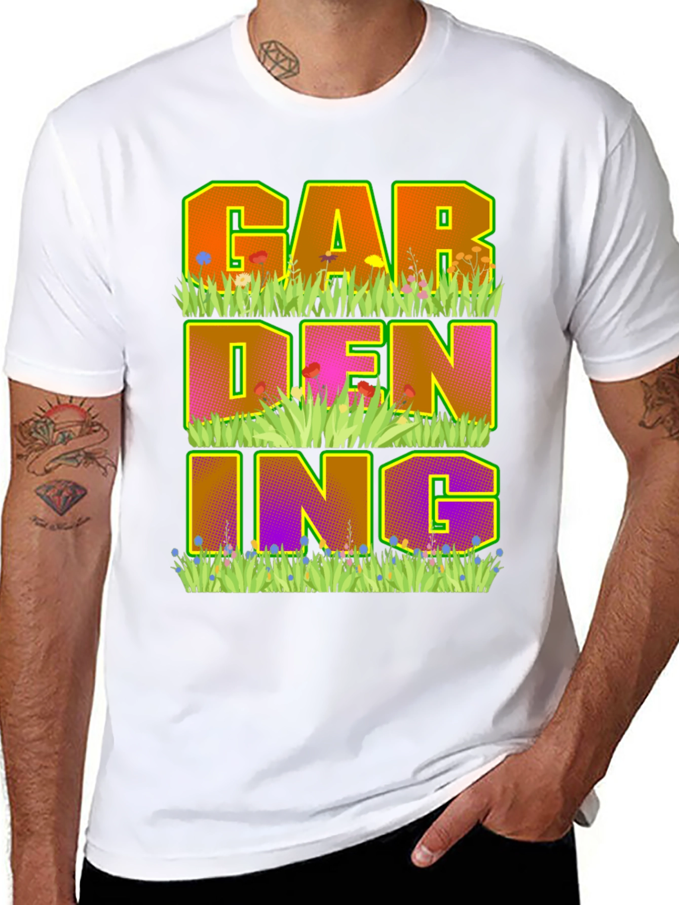 Camiseta Negra de Jardinería