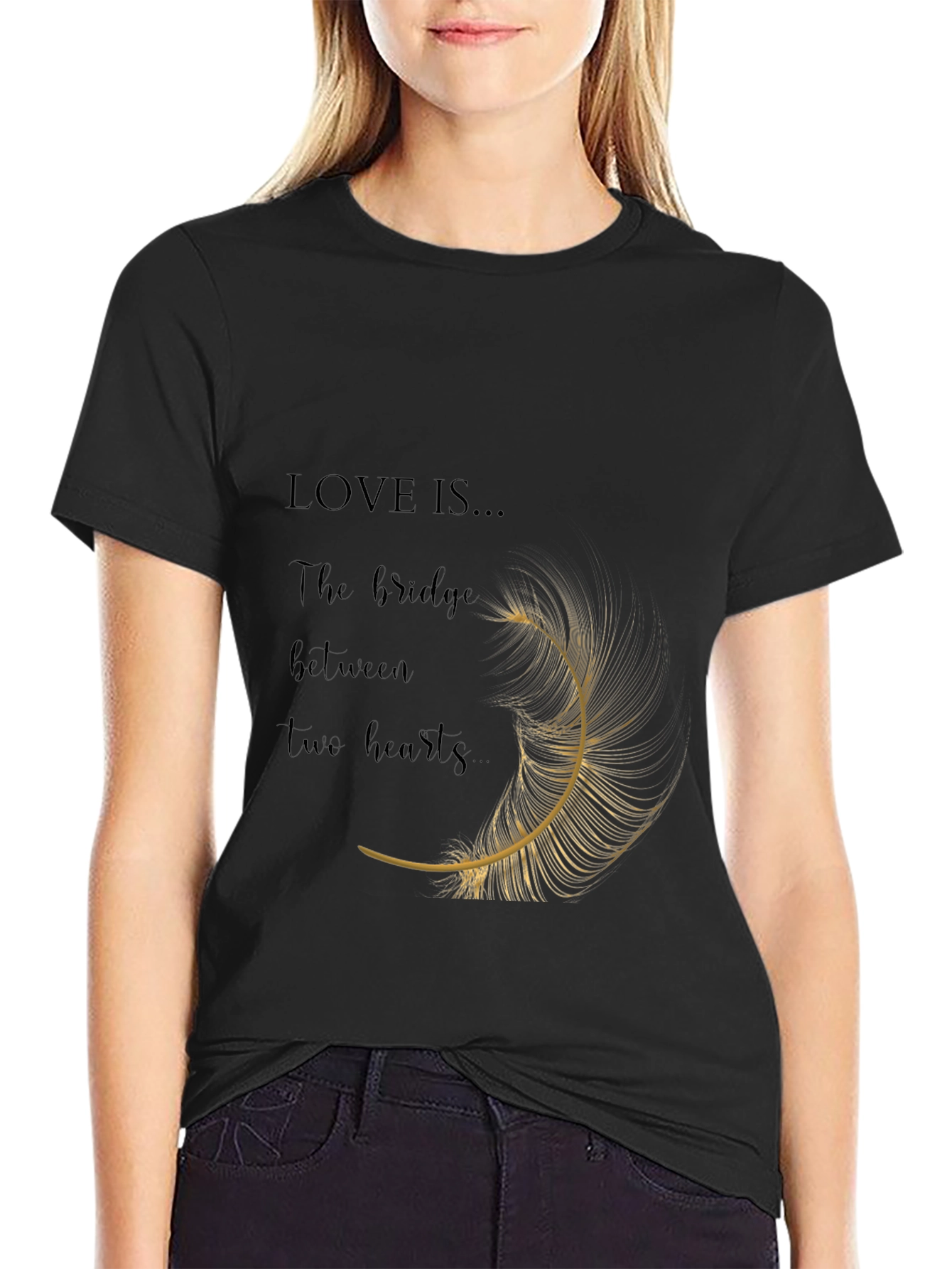 Camiseta Negra: El Amor es el Puente