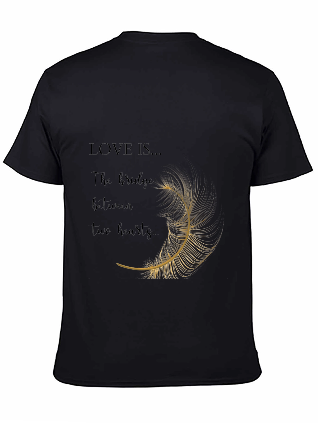Camiseta Negra: El Amor es el Puente