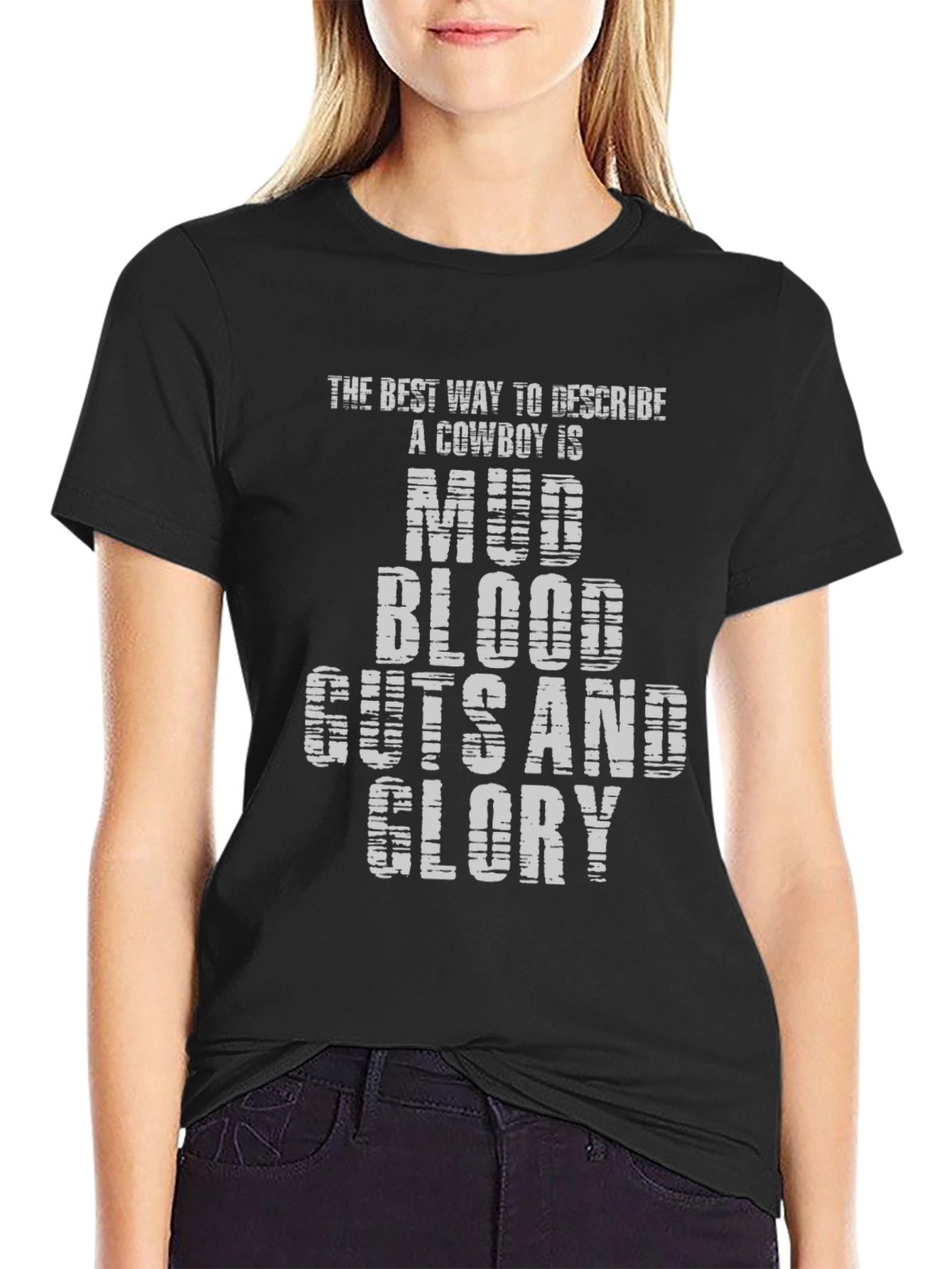 Camiseta Negra: Mud Blood Guts & Glory