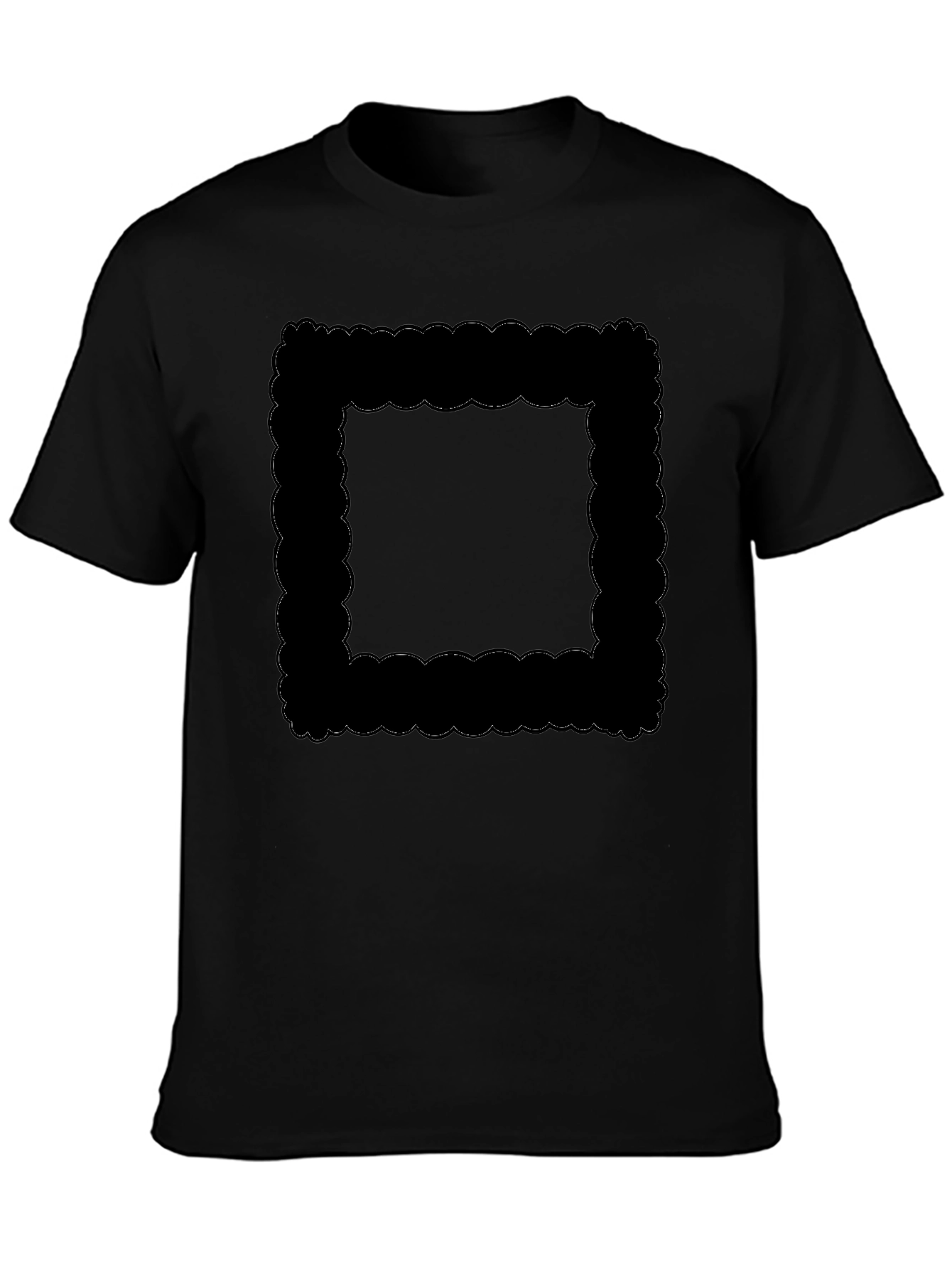 Camiseta Negra con Diseño Gráfico Moderno