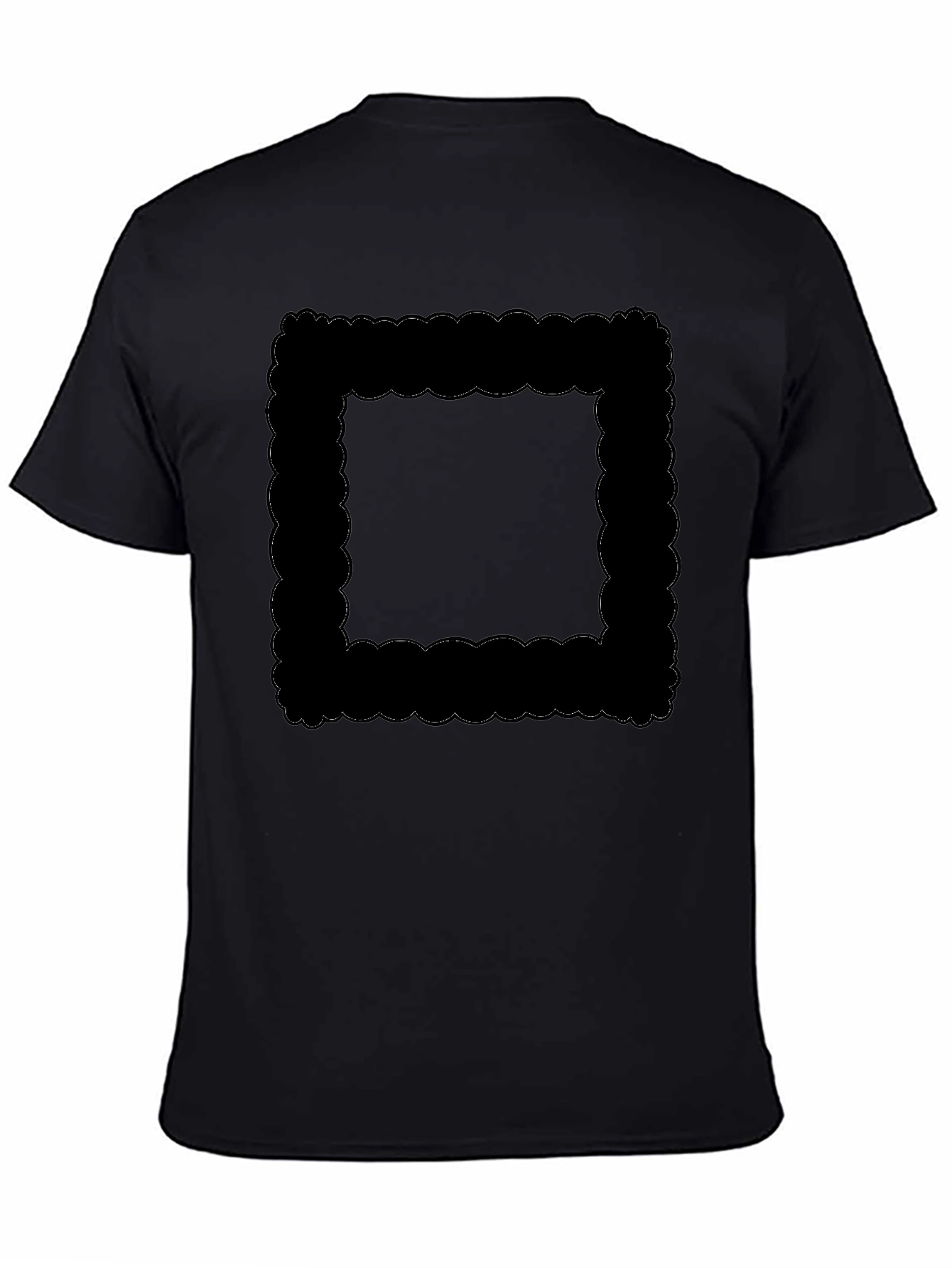 Camiseta Negra con Diseño Gráfico Moderno