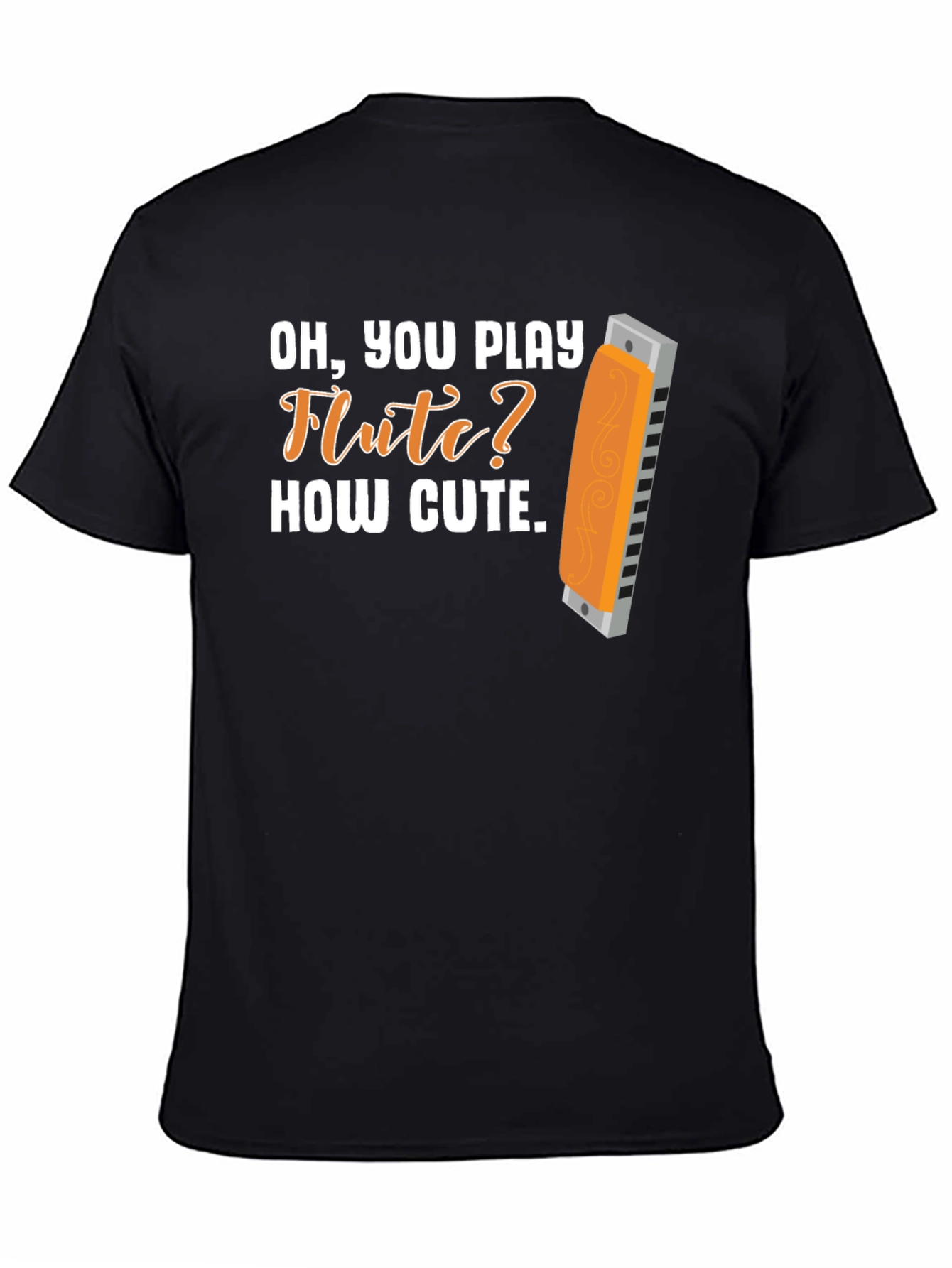Camiseta sarcástica de armónica Oh tocas la flauta?