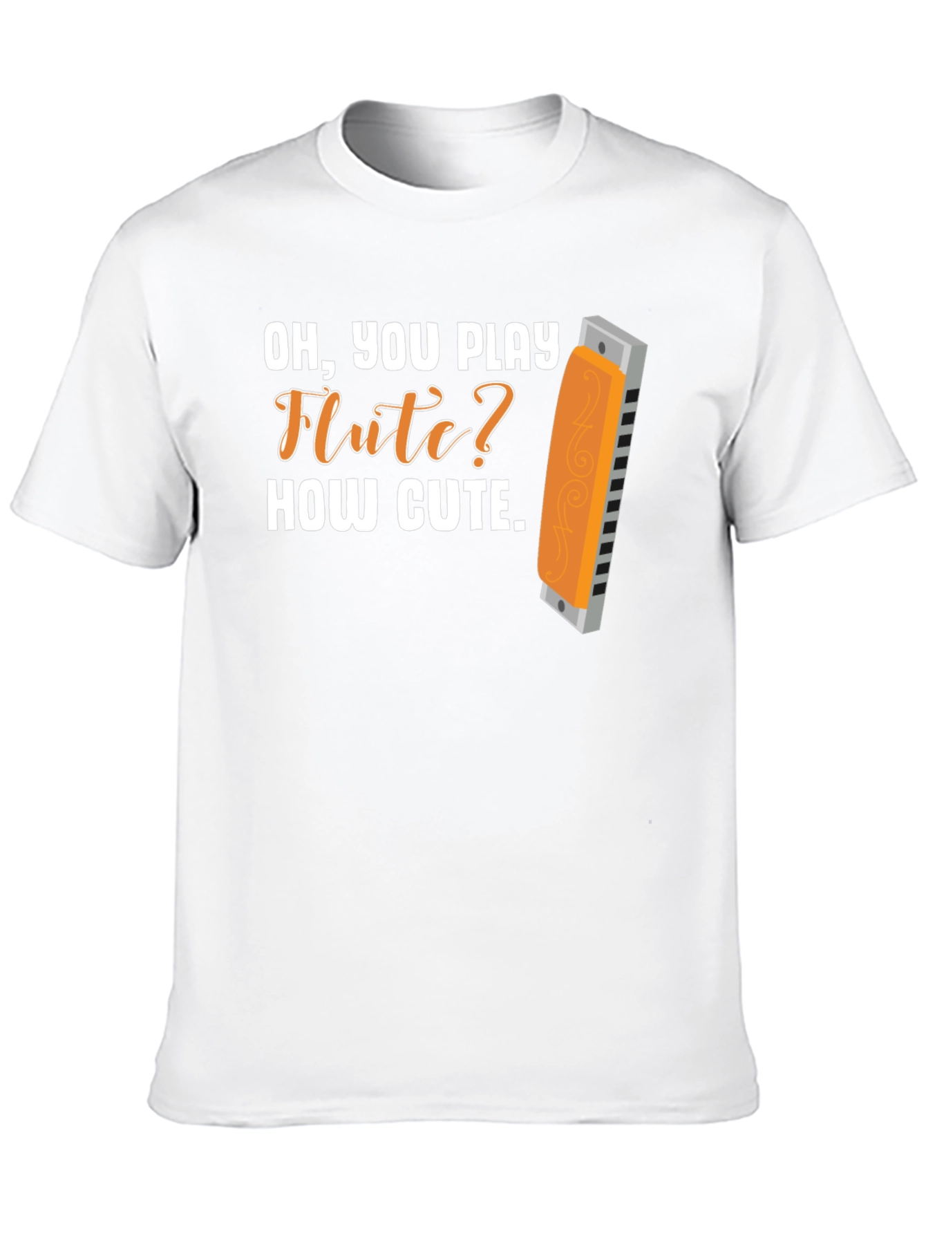 Camiseta sarcástica de armónica Oh tocas la flauta?