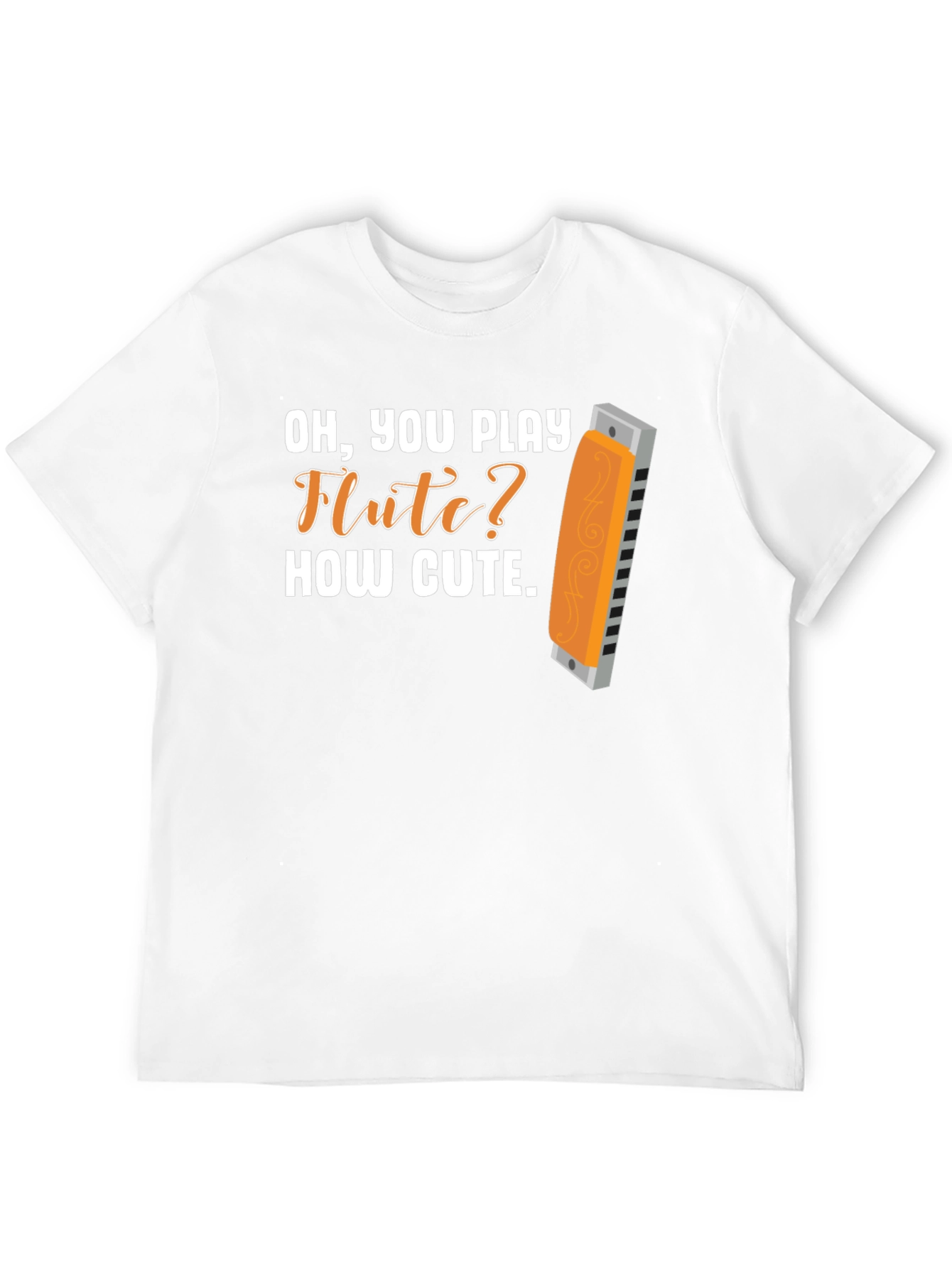 Camiseta sarcástica de armónica Oh tocas la flauta?