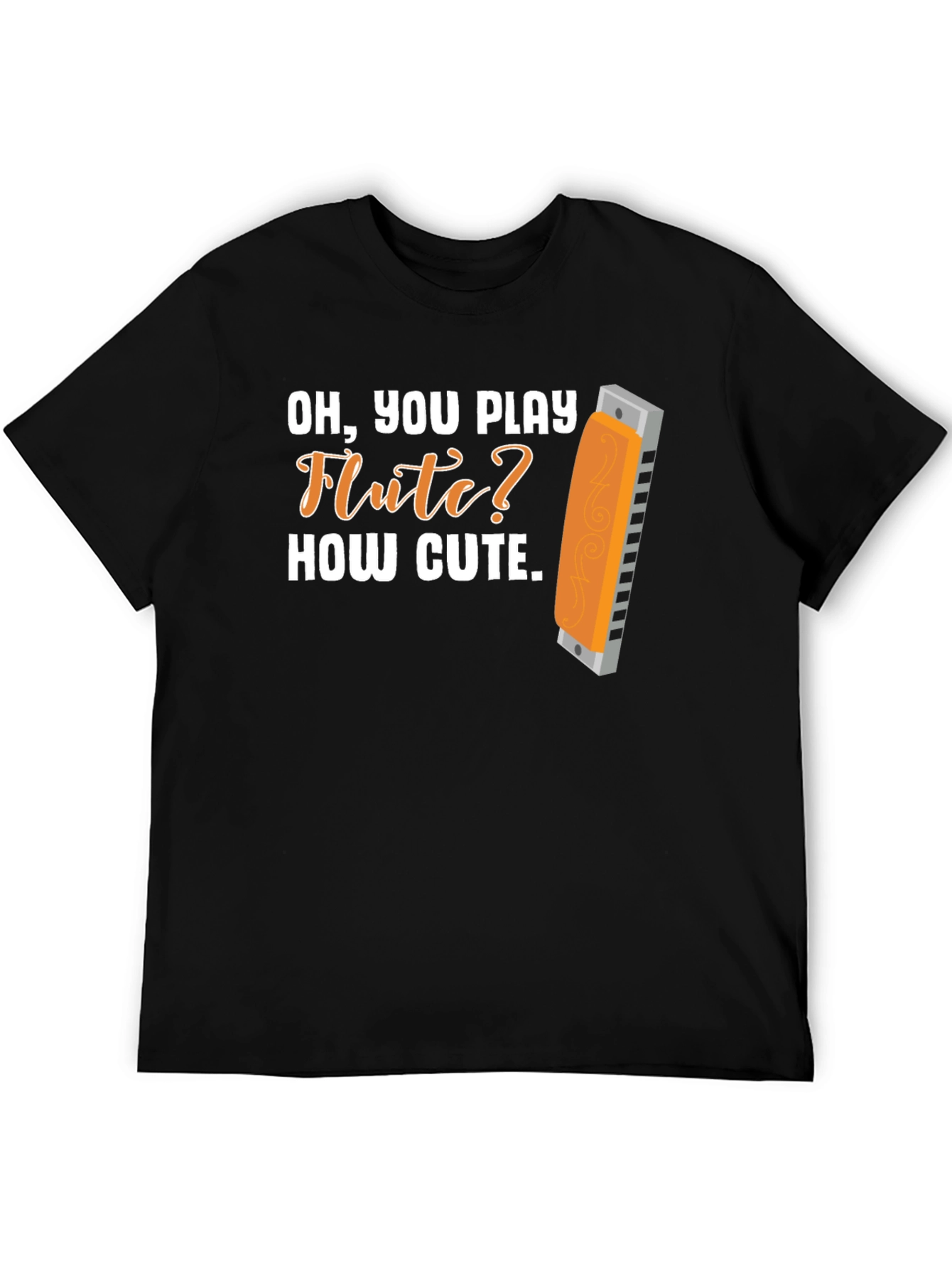 Camiseta sarcástica de armónica Oh tocas la flauta?