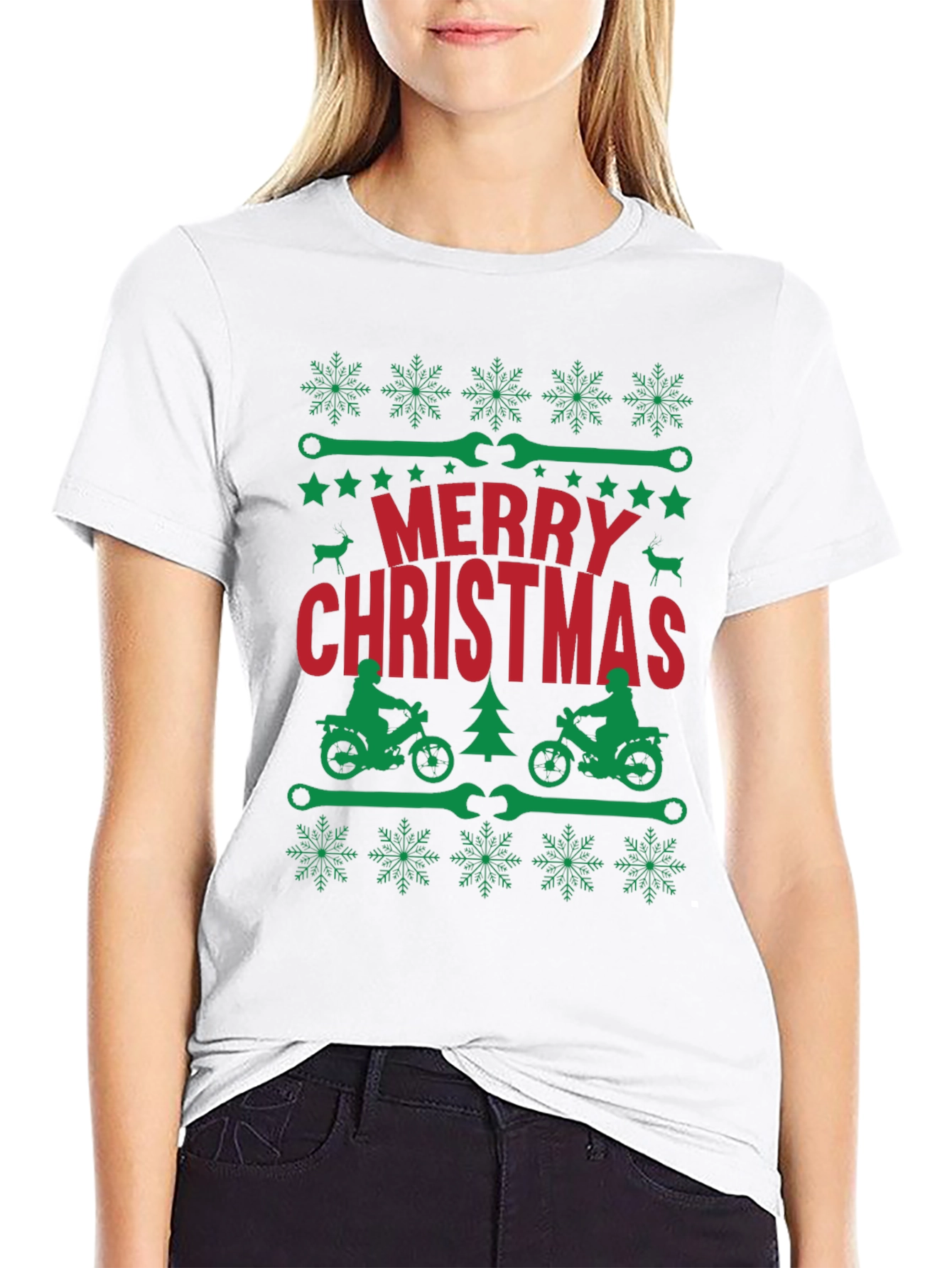Camiseta Navideña Motocross