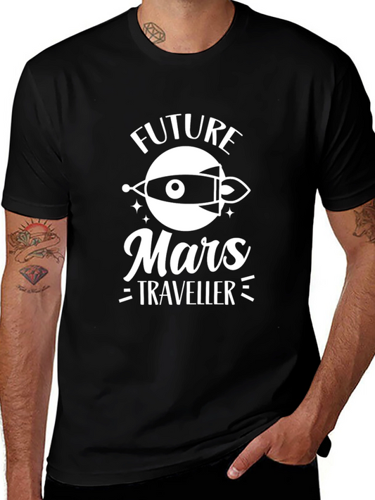 Camiseta Negra Future Mars Traveller