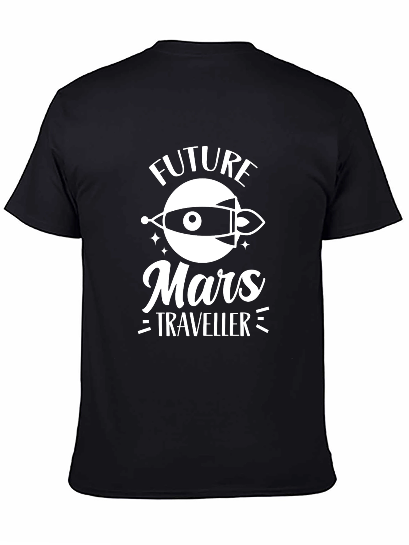 Camiseta Negra Future Mars Traveller
