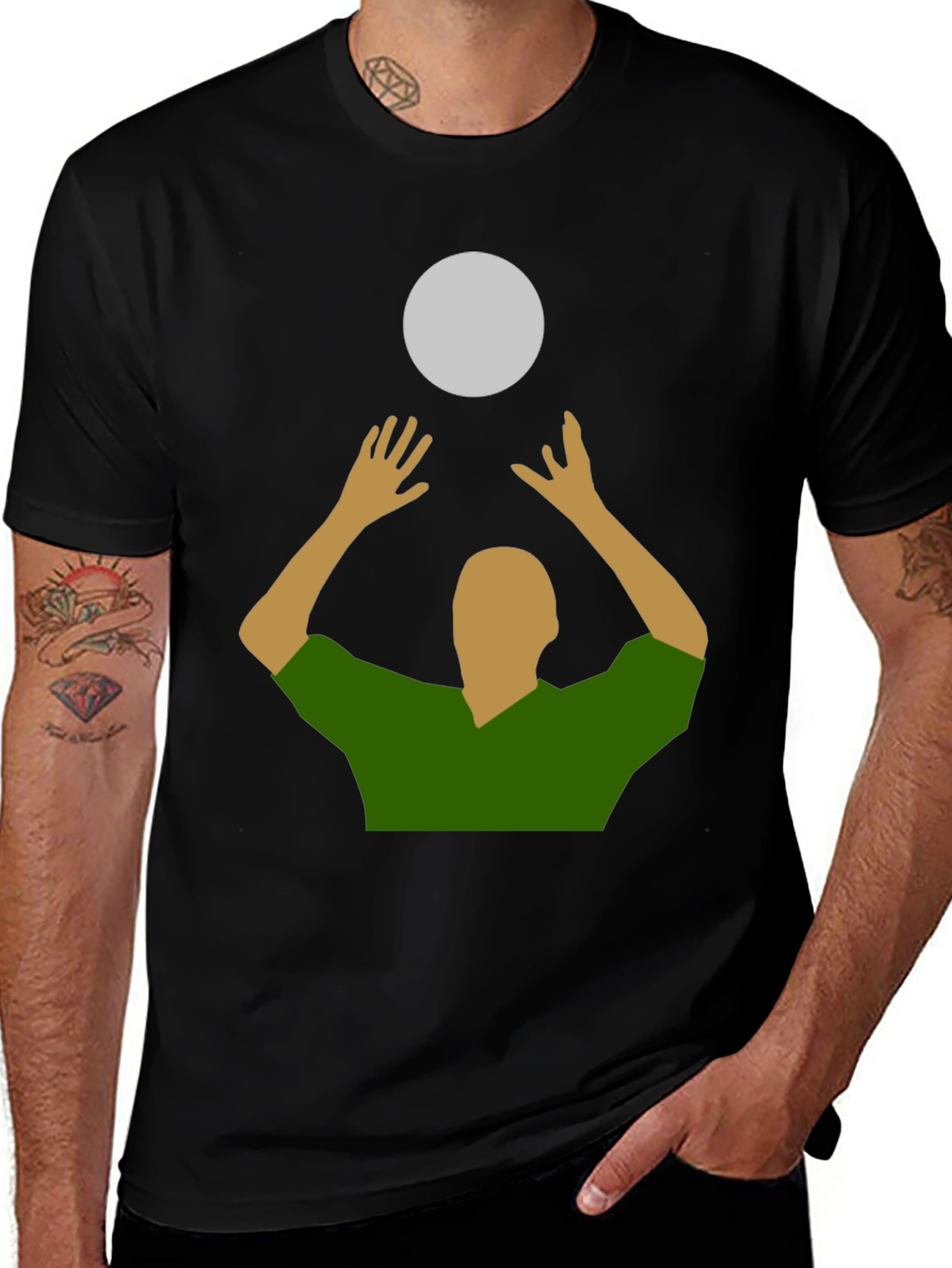 Camiseta con diseño de voleibol