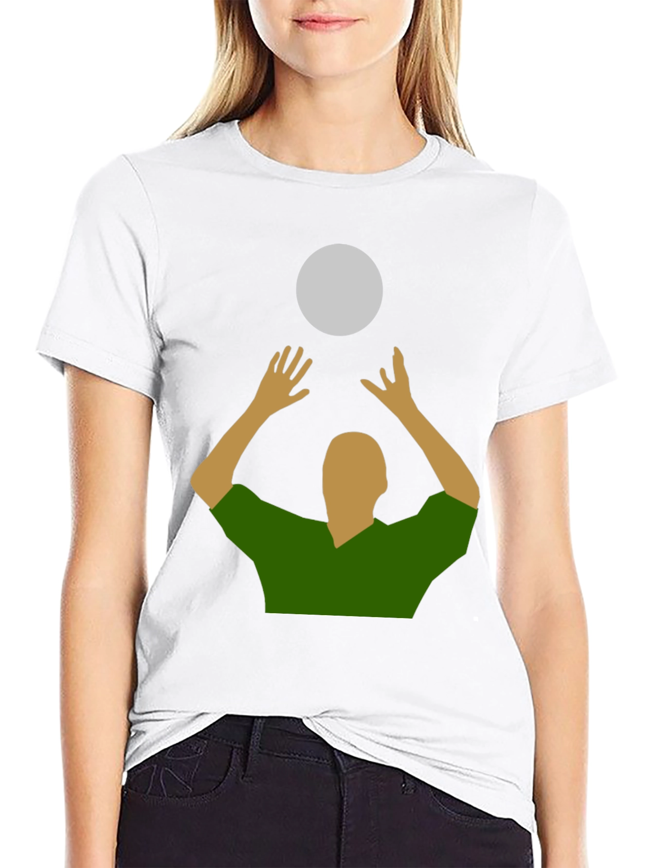 Camiseta con diseño de voleibol