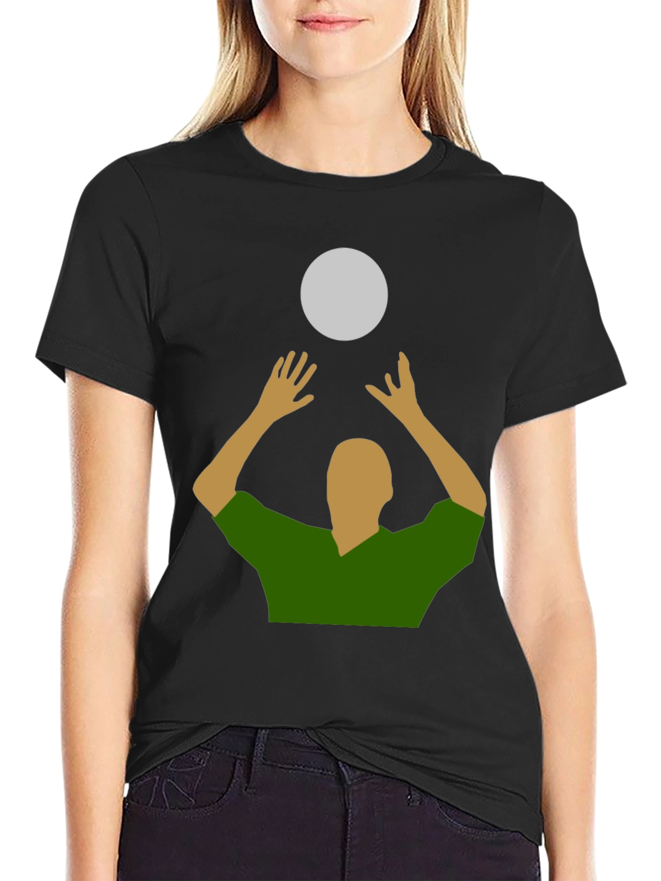 Camiseta con diseño de voleibol