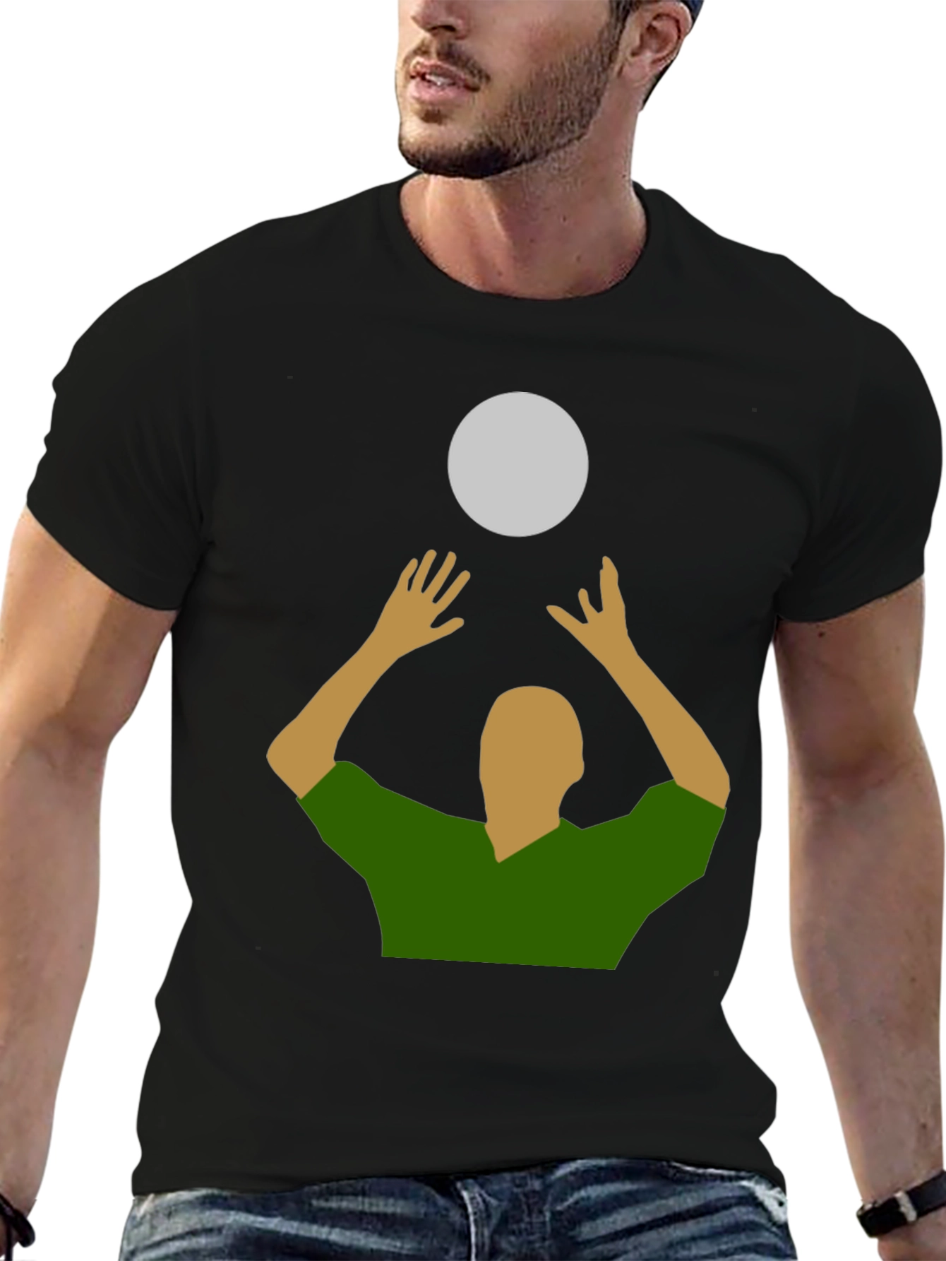 Camiseta con diseño de voleibol