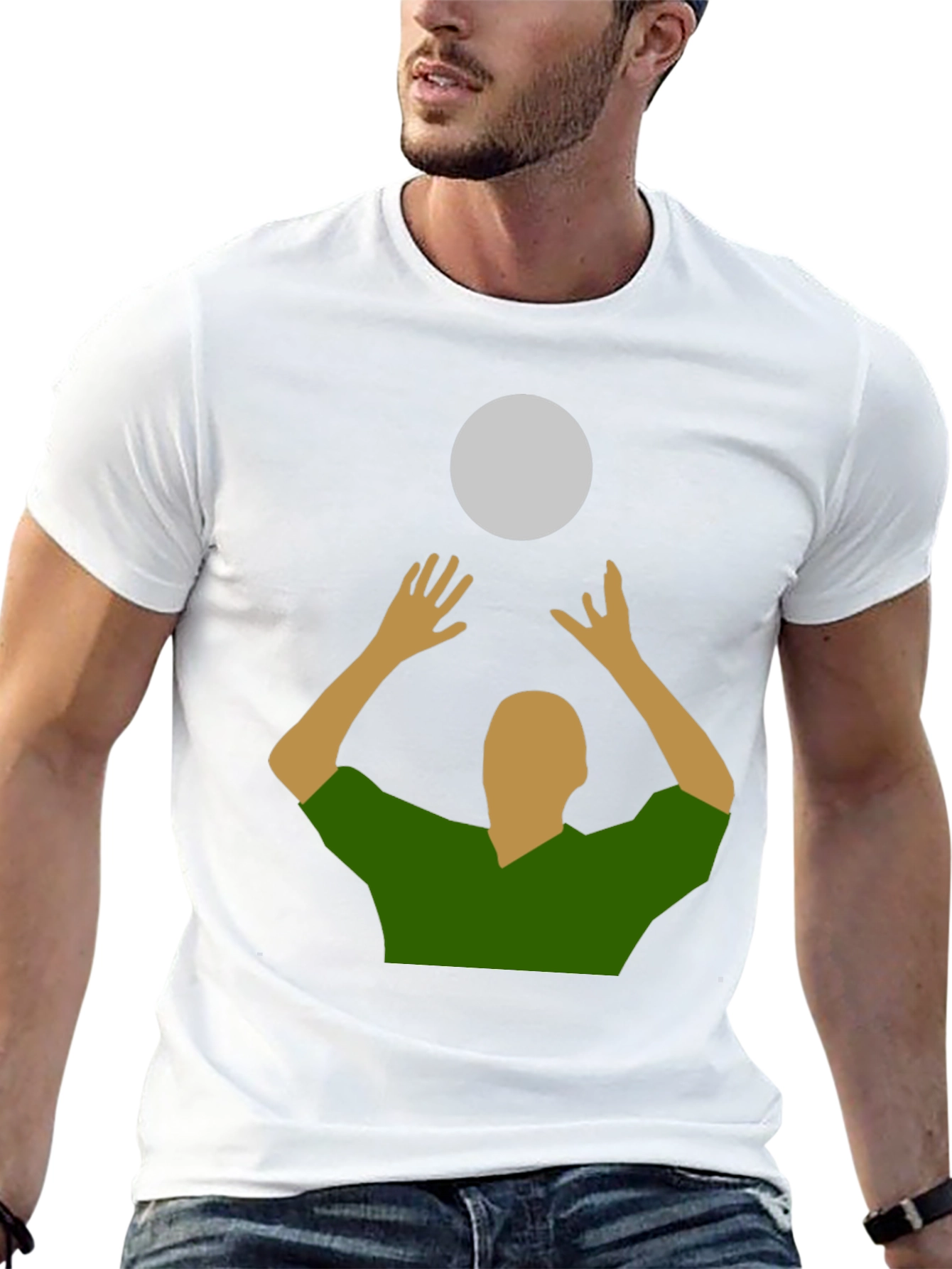 Camiseta con diseño de voleibol