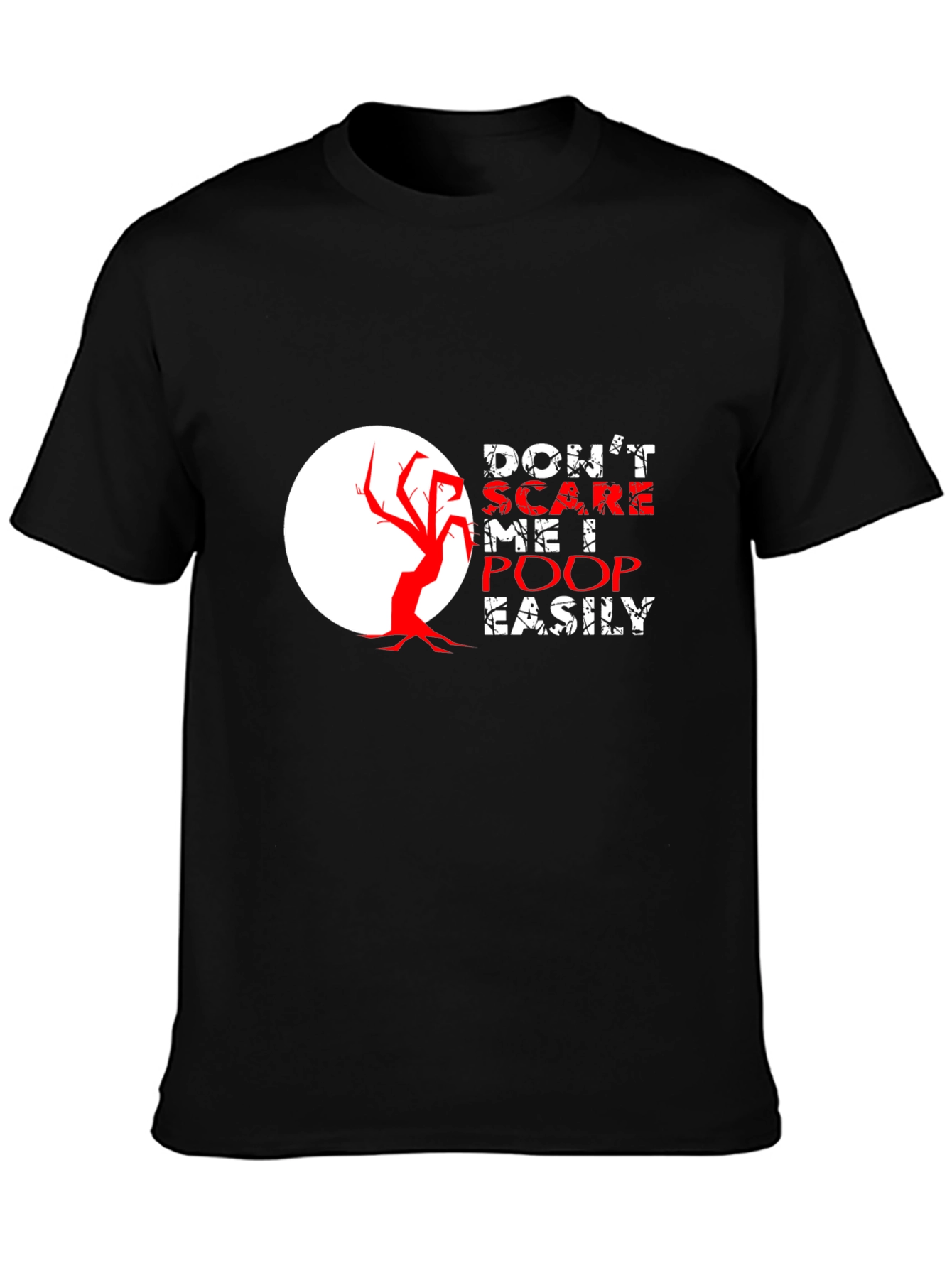 Camiseta Negra con Diseño Humorístico de Halloween