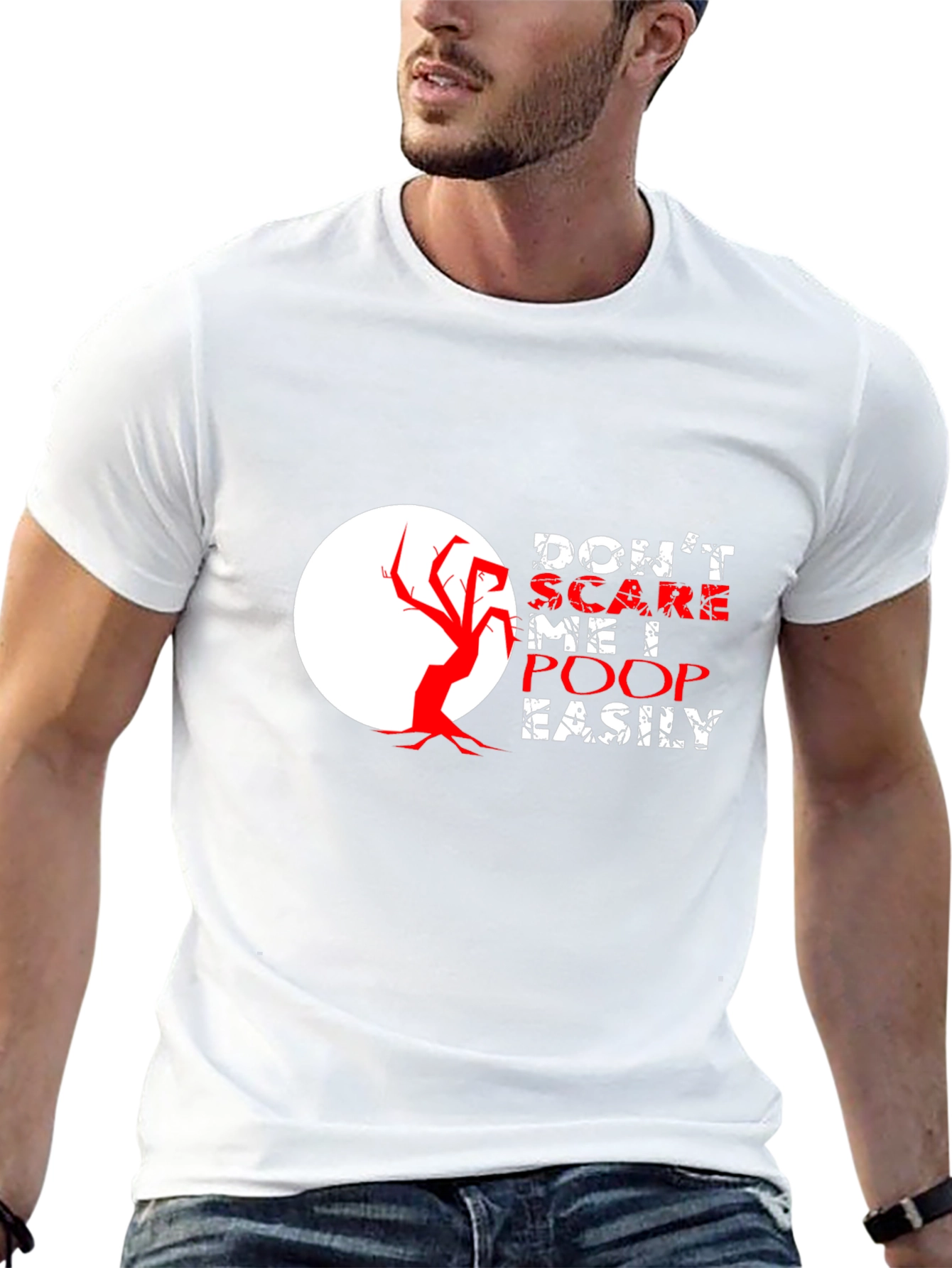 Camiseta Negra con Diseño Humorístico de Halloween