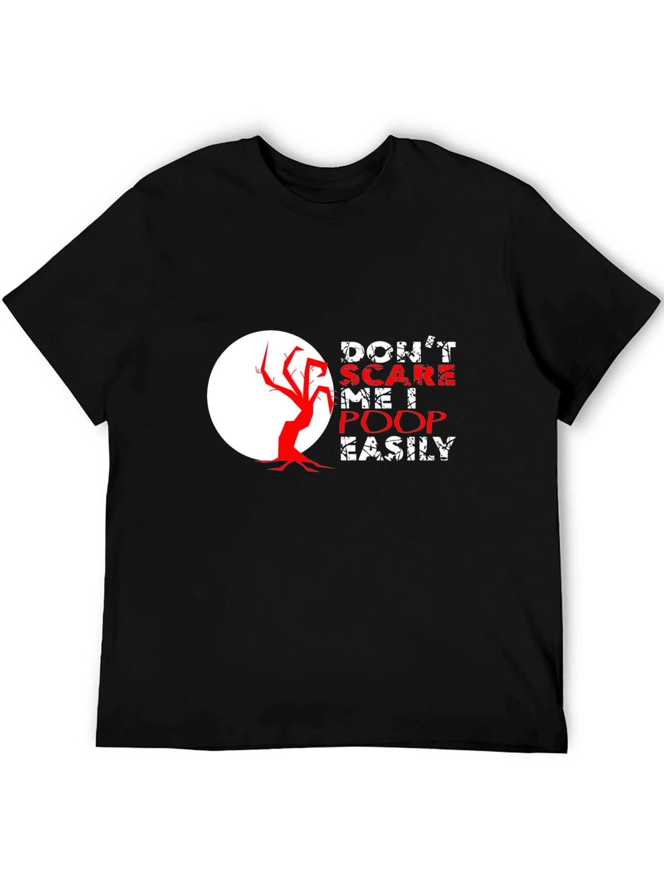 Camiseta Negra con Diseño Humorístico de Halloween