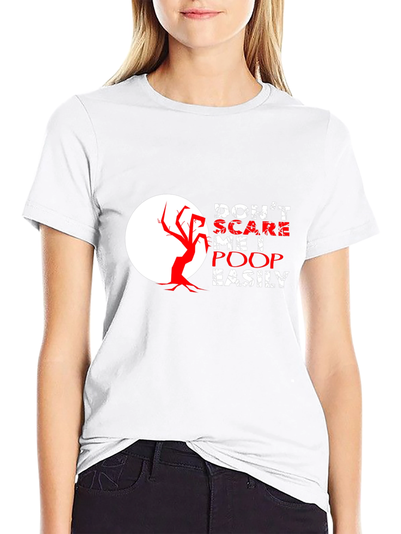Camiseta Negra con Diseño Humorístico de Halloween