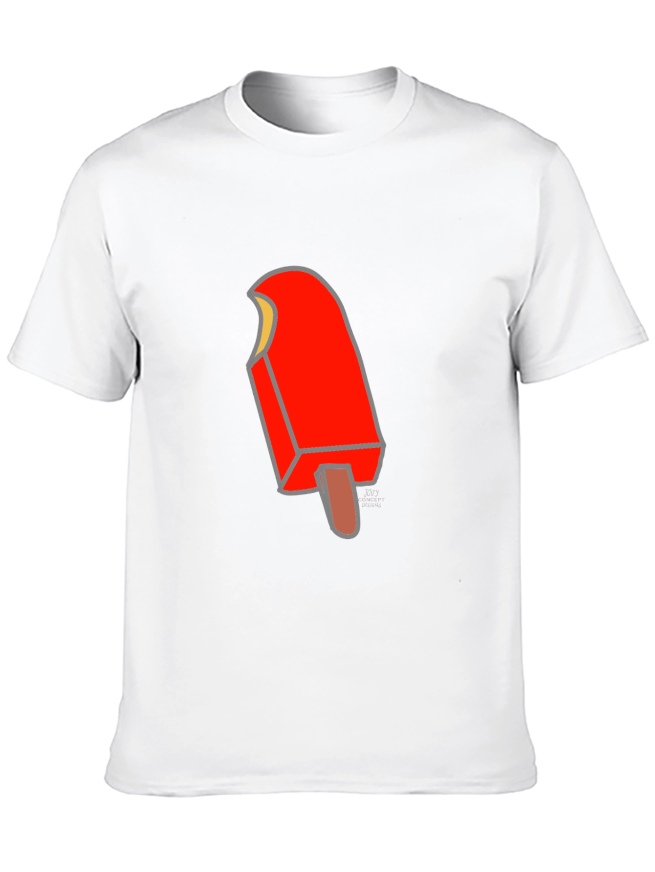 Camiseta Negra con Diseño de Paleta Helada
