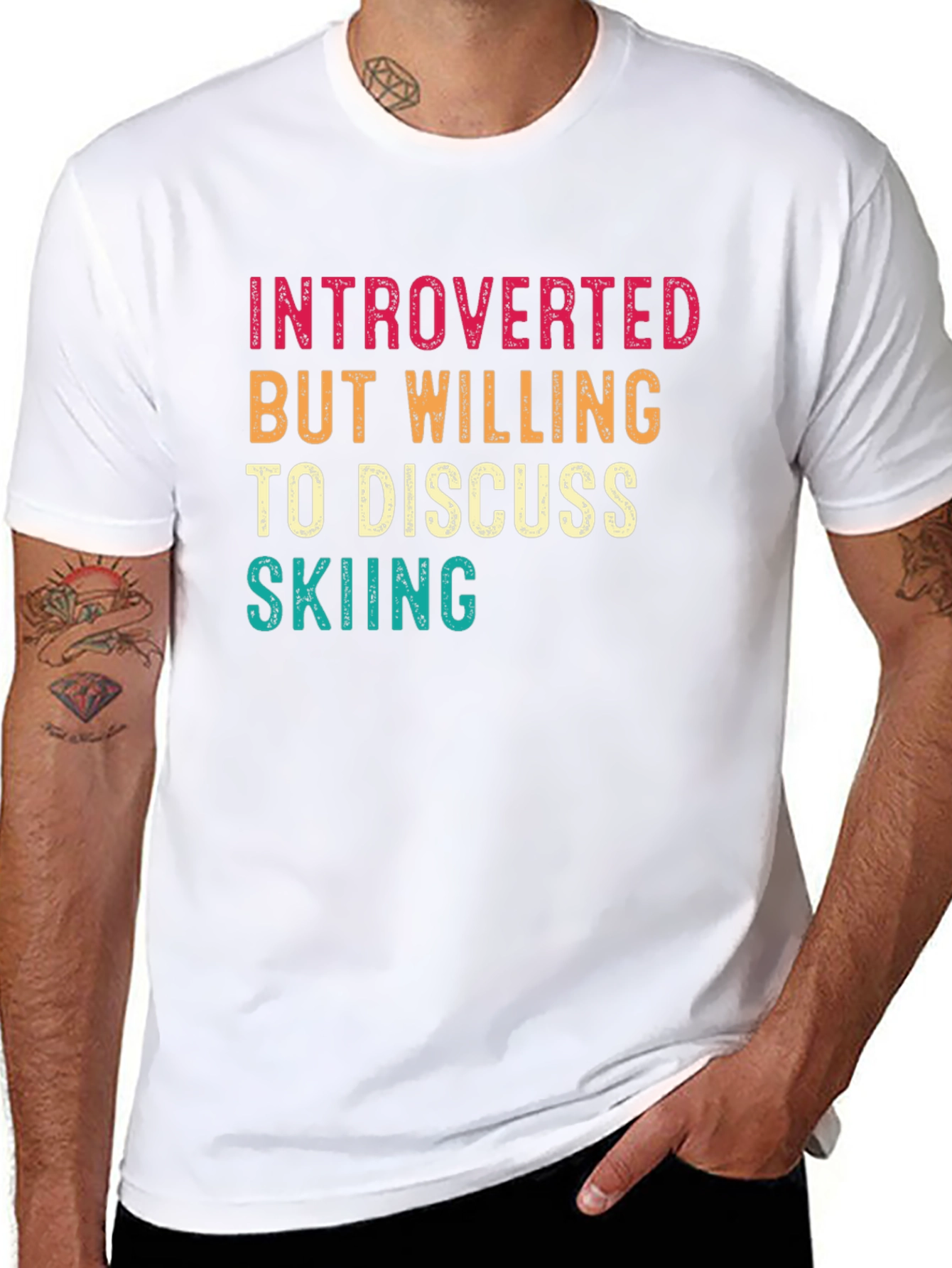 Camiseta Introvertido Esquí