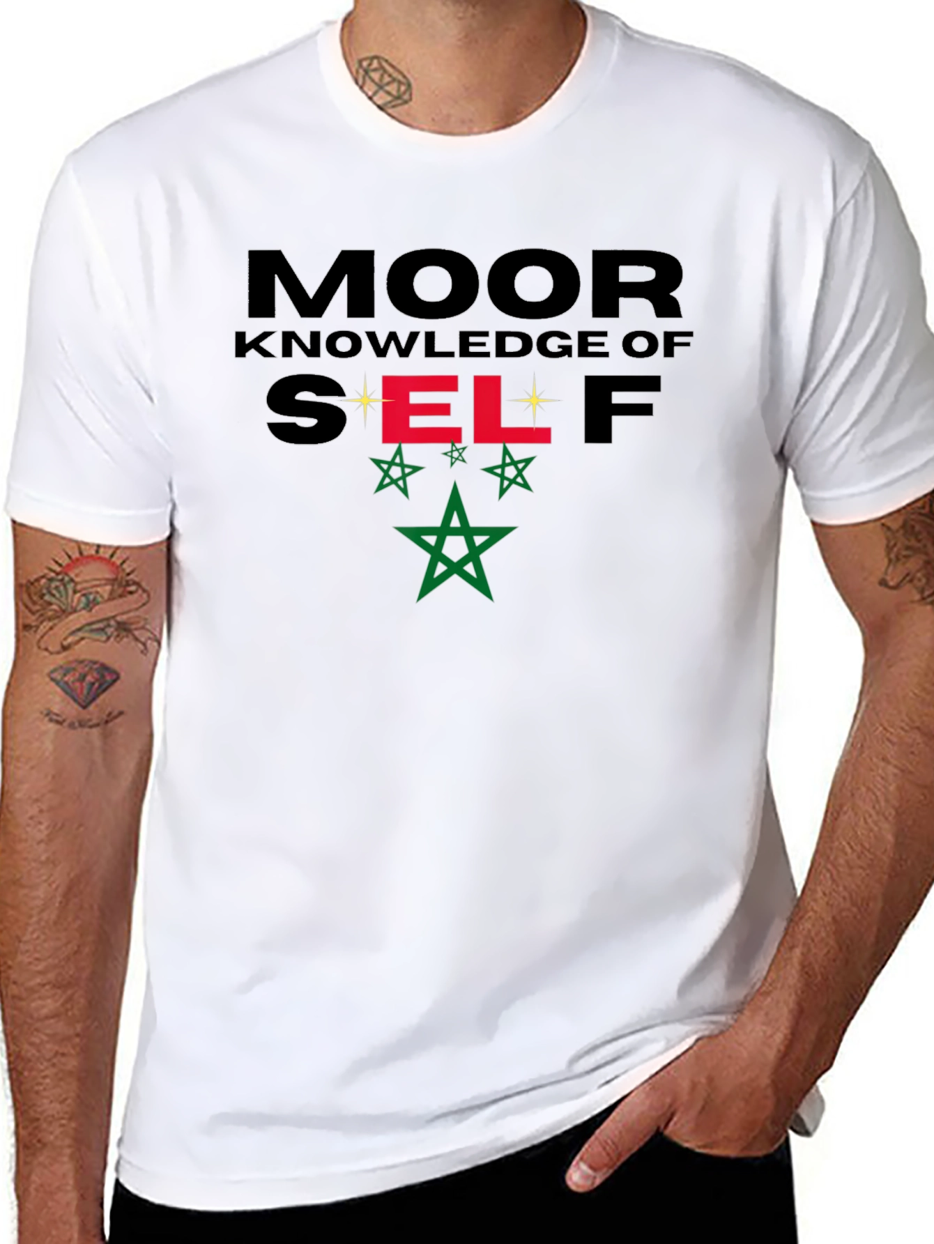 Camiseta Negra Moor Knowledge of Self