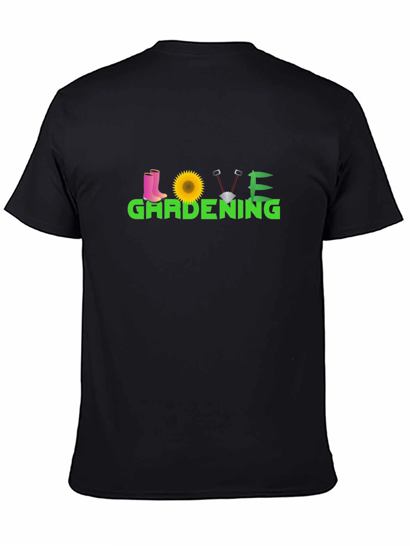 Camiseta Negra Love Gardening