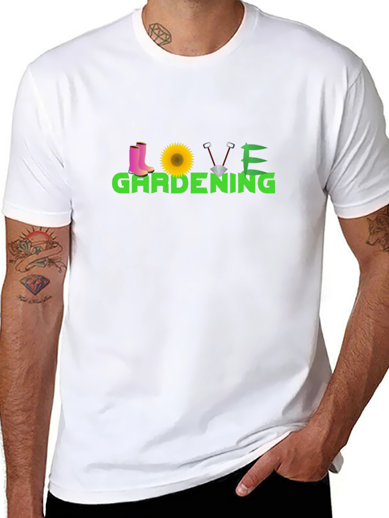 Camiseta Negra Love Gardening