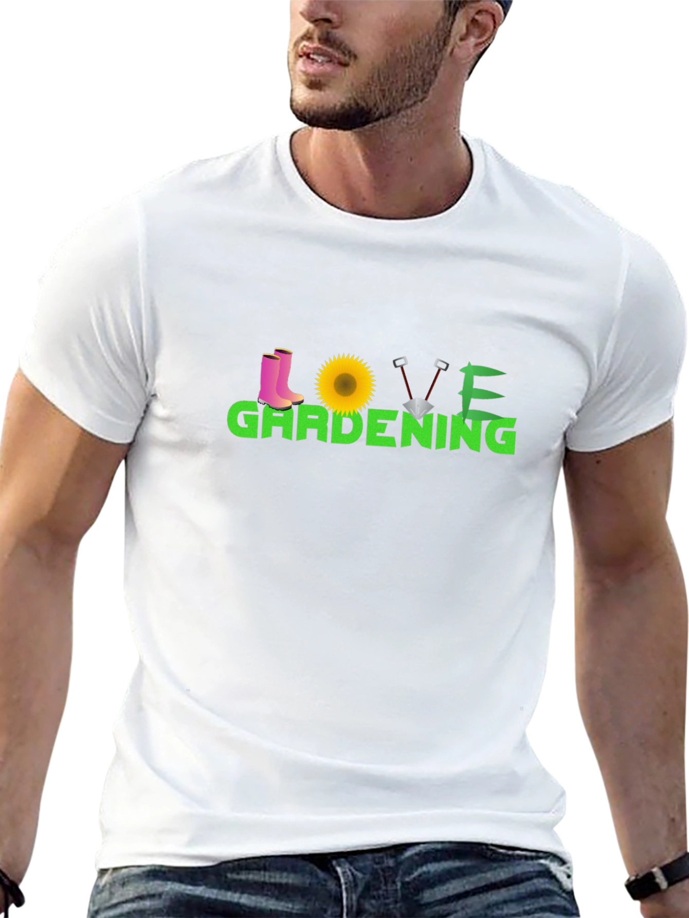 Camiseta Negra Love Gardening