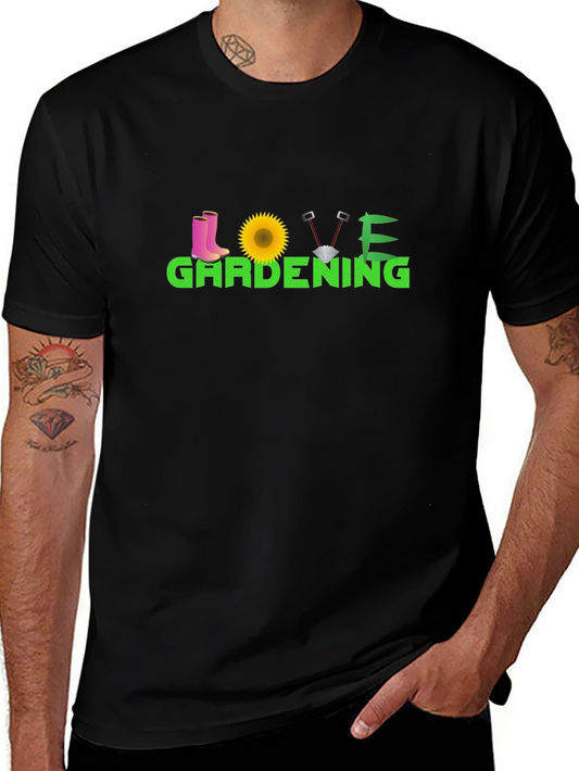 Camiseta Negra Love Gardening