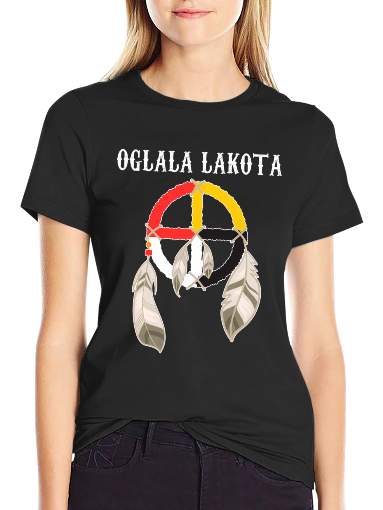 Camiseta Oglala Lakota Diseño Nativo Americano