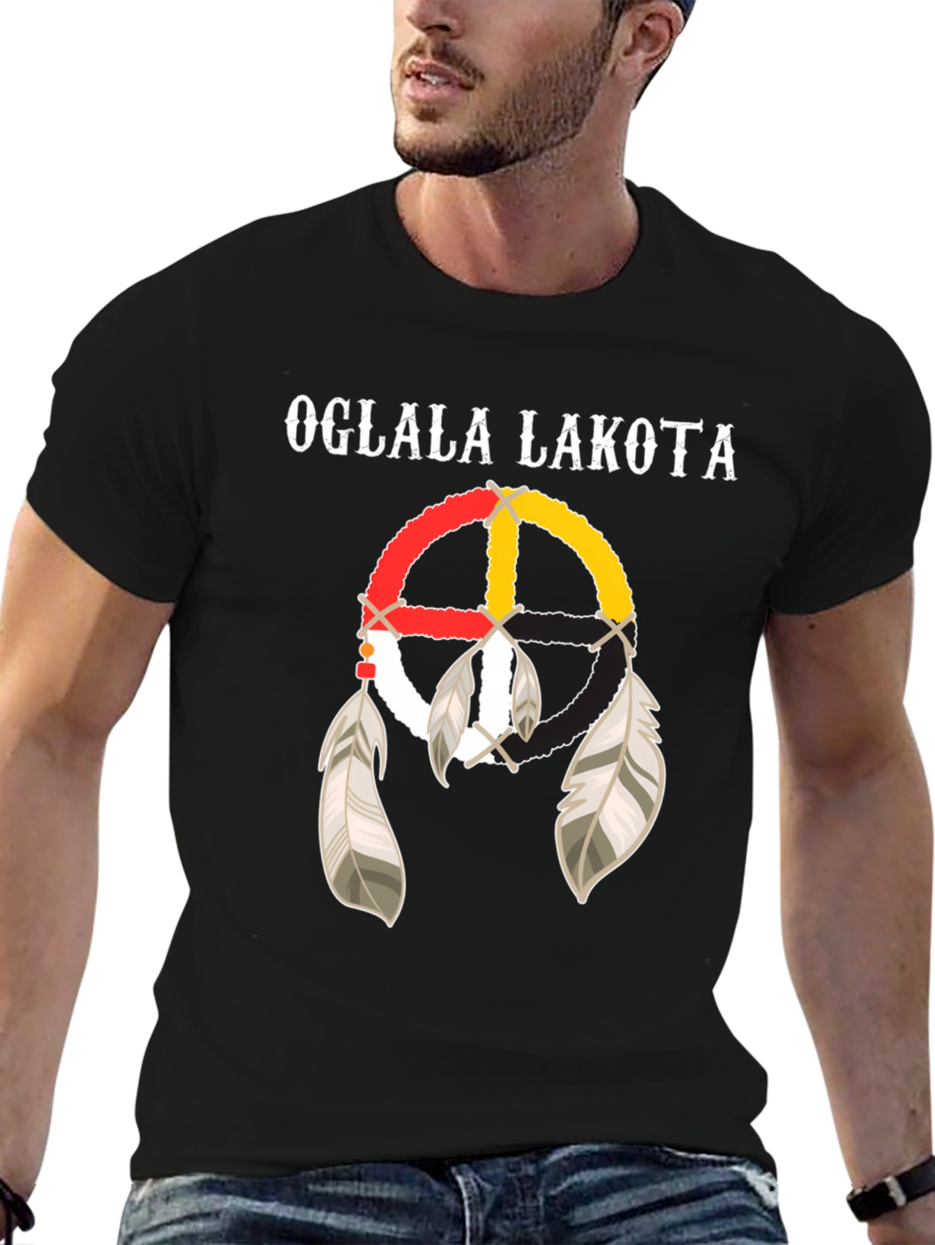Camiseta Oglala Lakota Diseño Nativo Americano