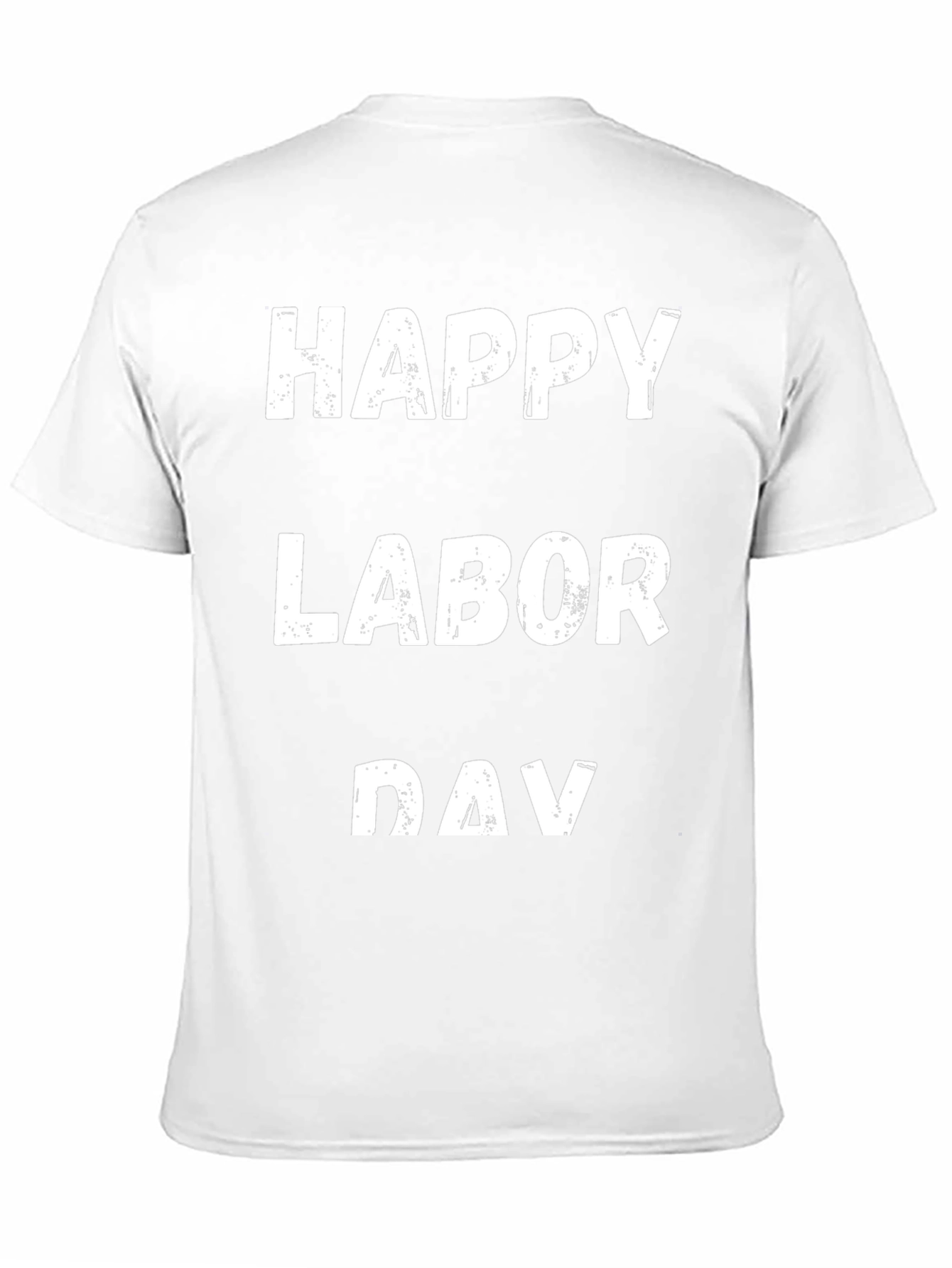 Camiseta Negra Feliz Día del Trabajo