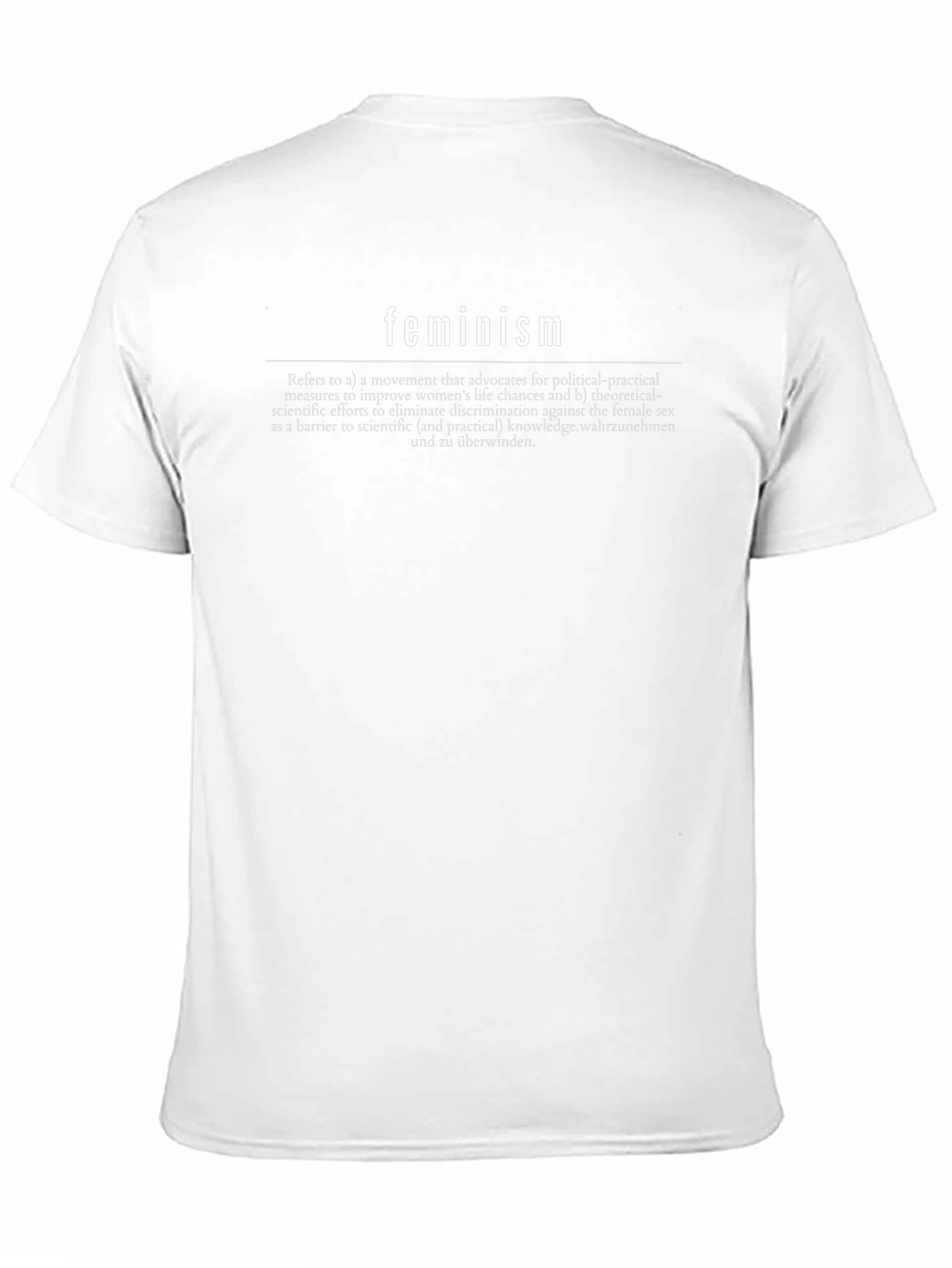 Camiseta Negra Feminismo Definición