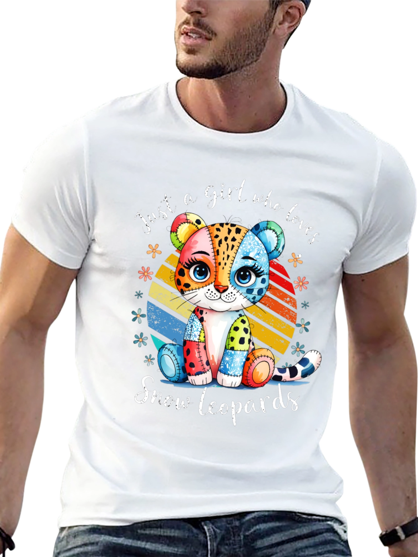 Camiseta Amo Leopardos de Nieve para Mujer