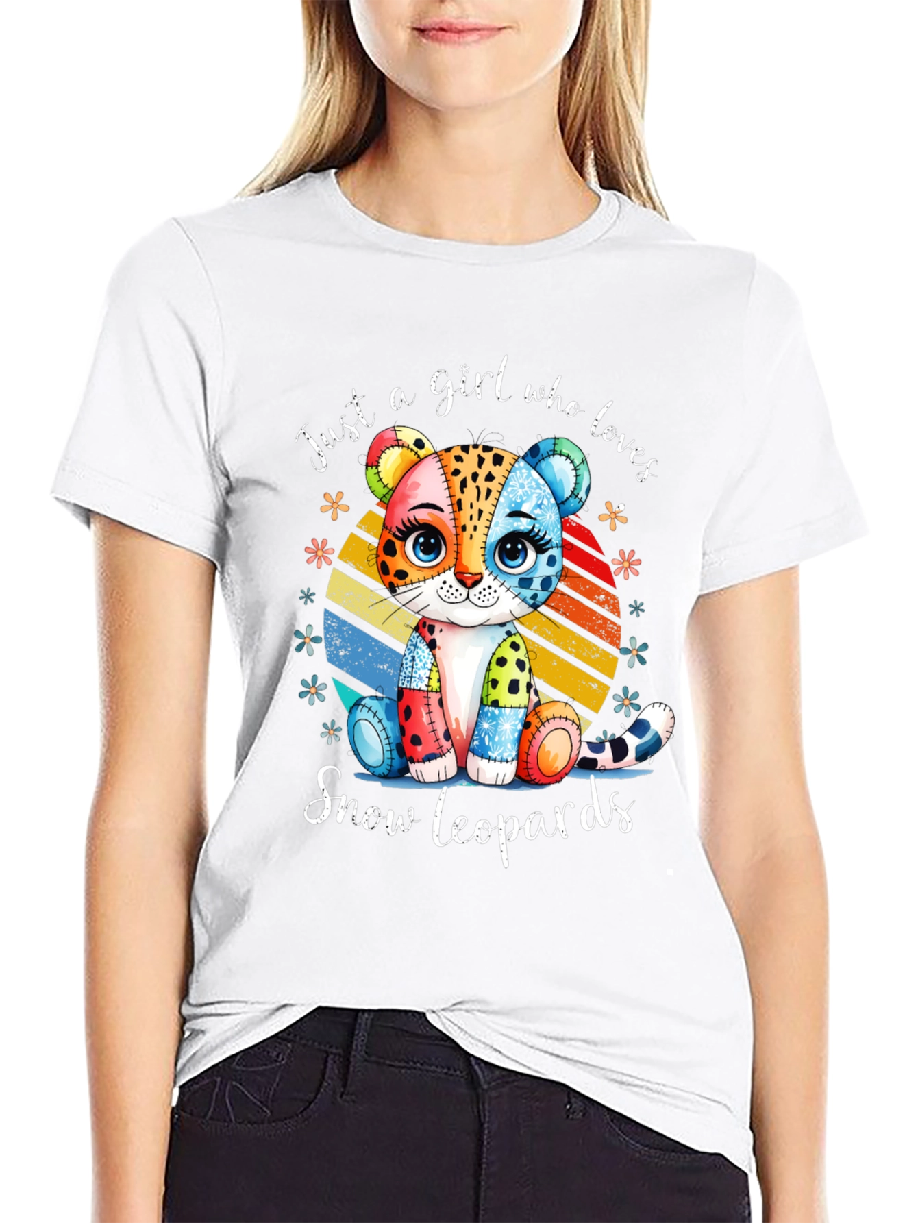 Camiseta Amo Leopardos de Nieve para Mujer
