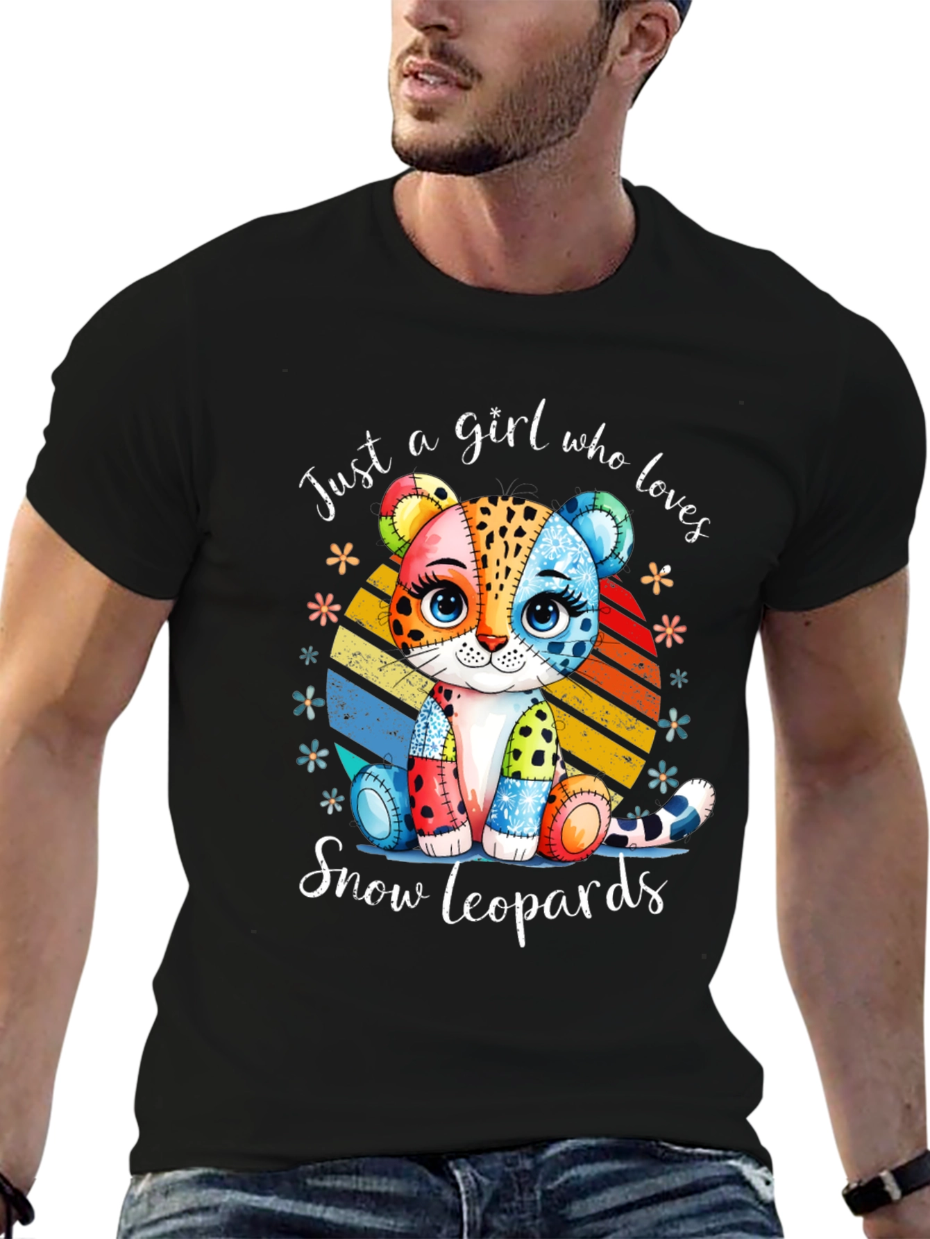 Camiseta Amo Leopardos de Nieve para Mujer