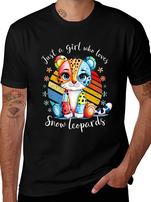 Camiseta Amo Leopardos de Nieve para Mujer