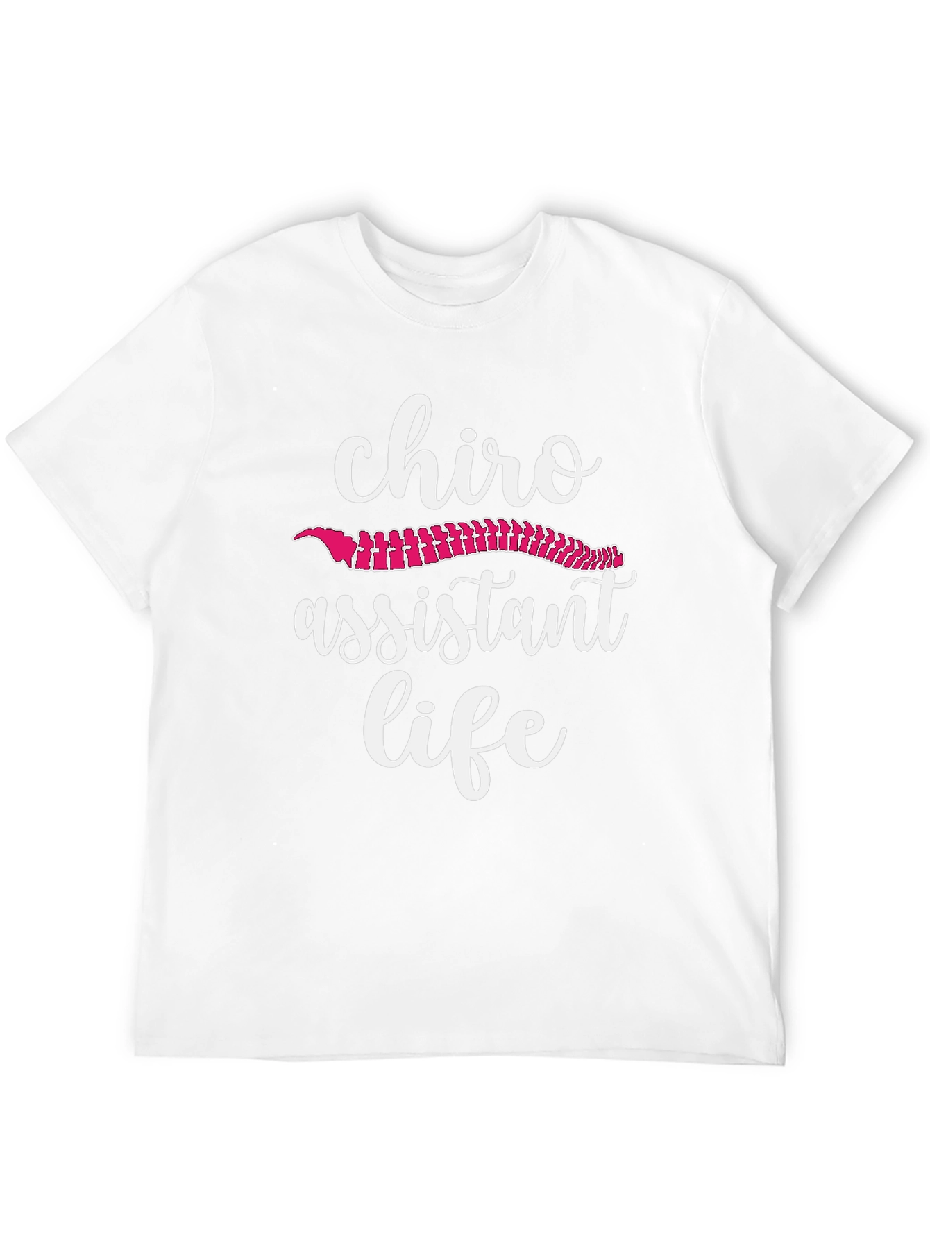 Camiseta Negra Asistente Quiropráctico
