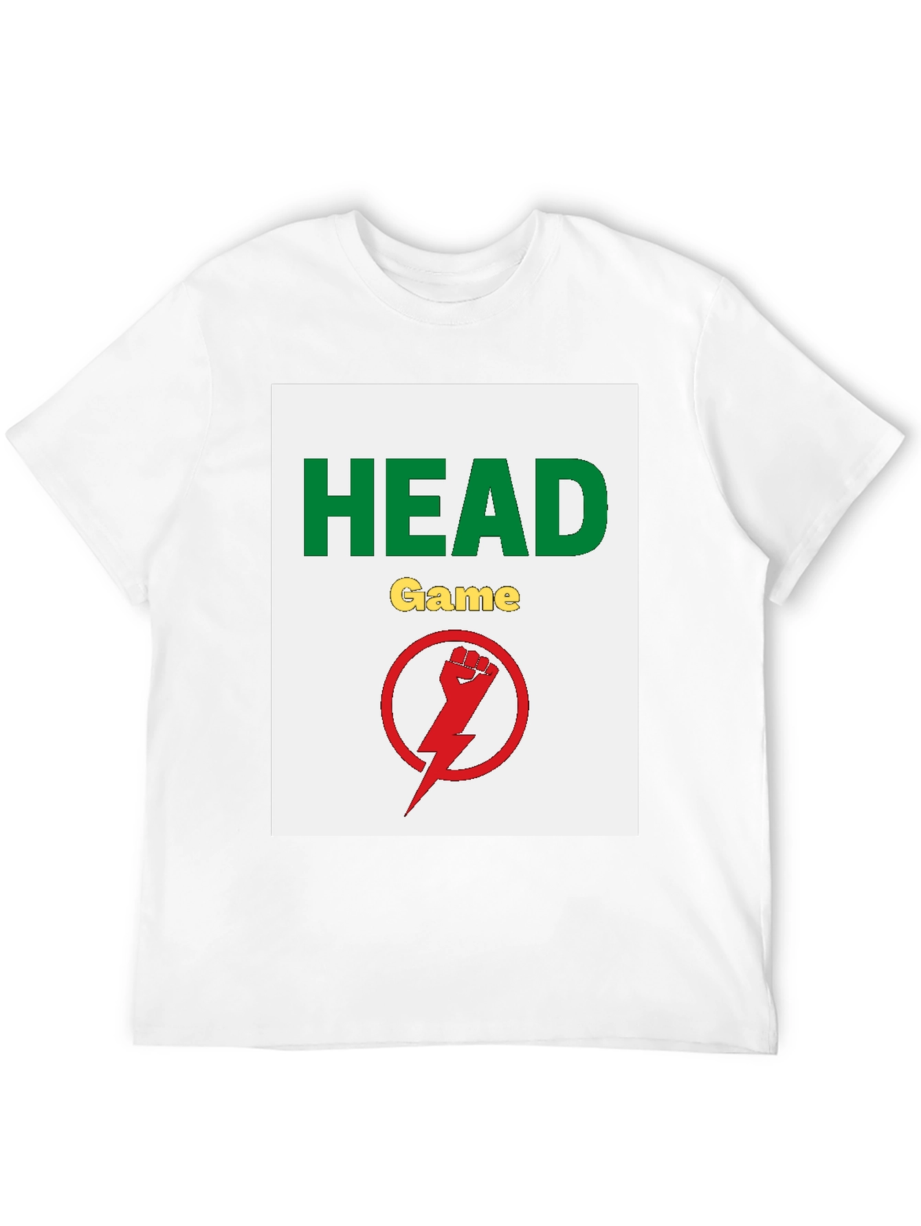 Camiseta Negra Head Game con Diseño Gráfico
