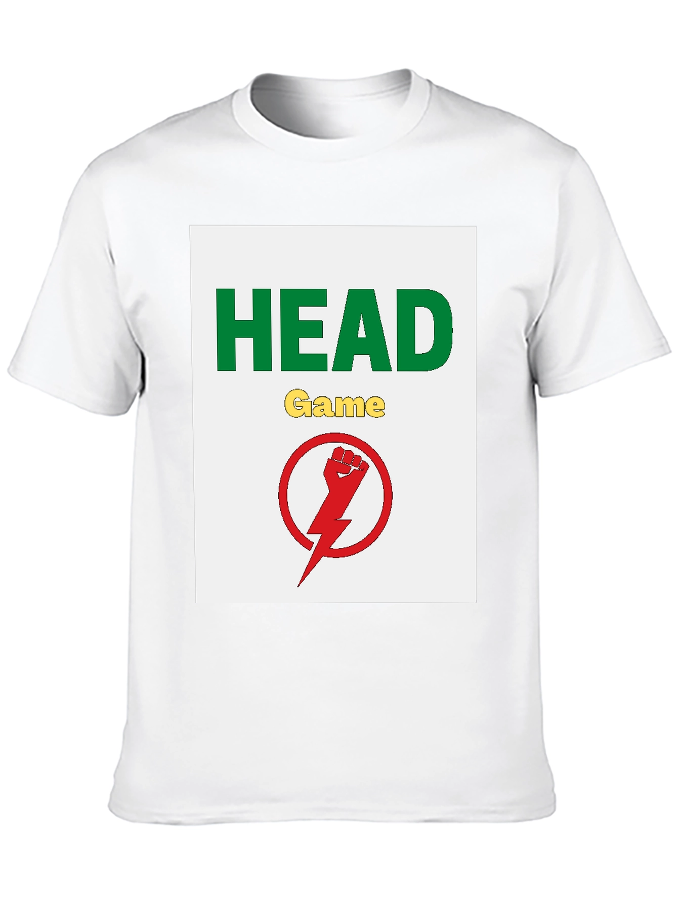 Camiseta Negra Head Game con Diseño Gráfico
