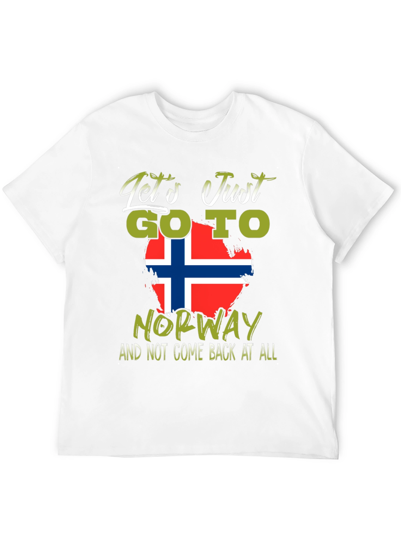 Camiseta Negra Noruega: Viaja y No Regreses