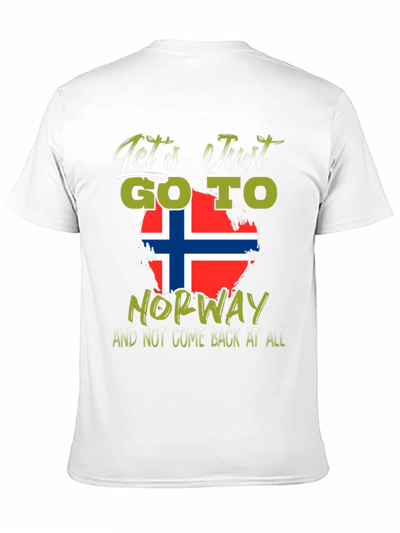 Camiseta Negra Noruega: Viaja y No Regreses