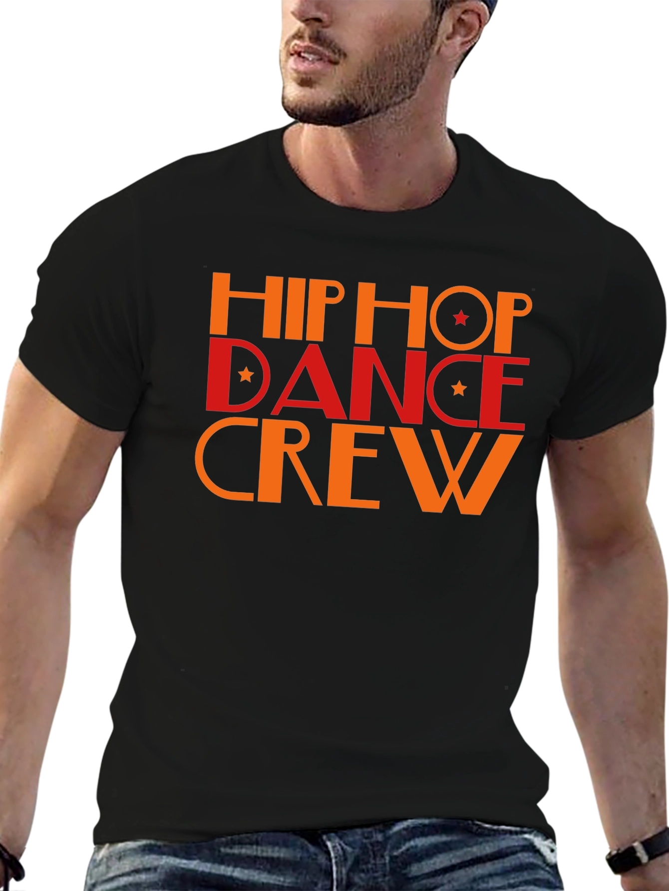 Camiseta Negra Hip Hop Dance Crew